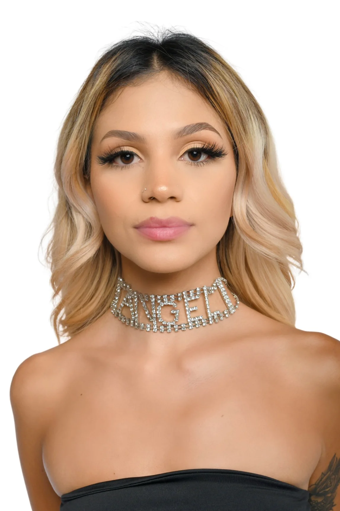 Angel Rhinestone Necklace