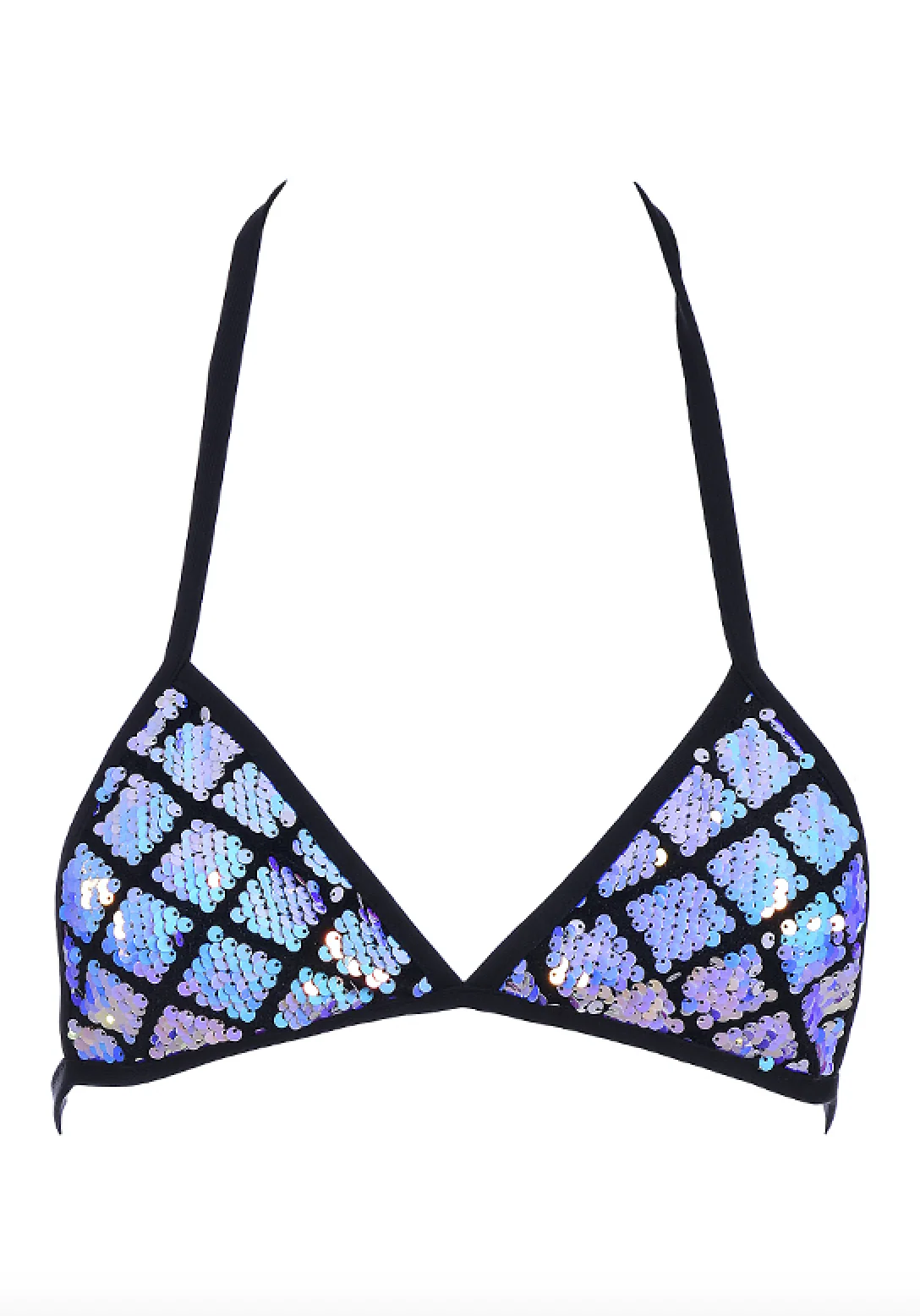 Aquamarine Sequin Triangle Top - Image 3