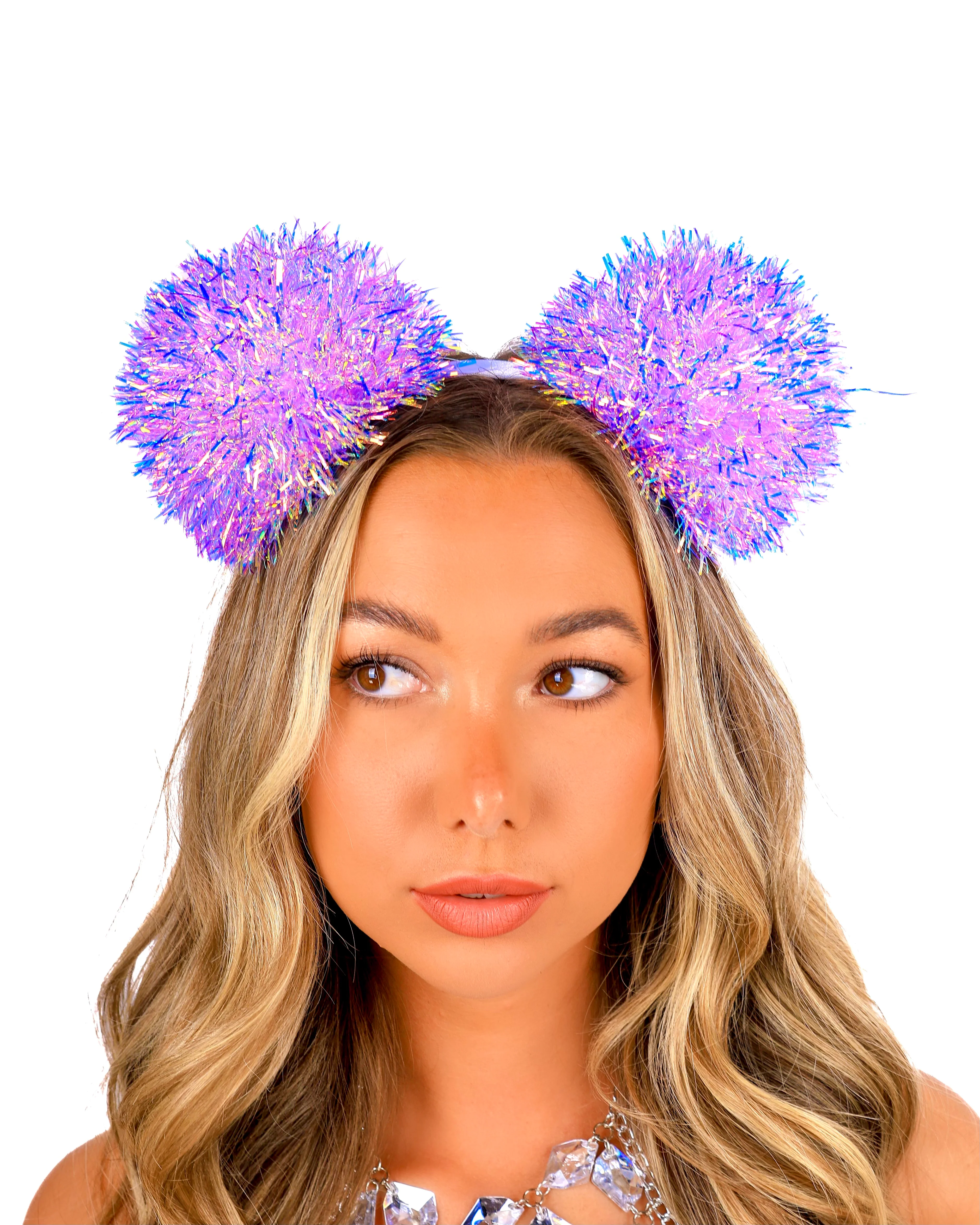 Lilac Pom Pom Headband - Image 2
