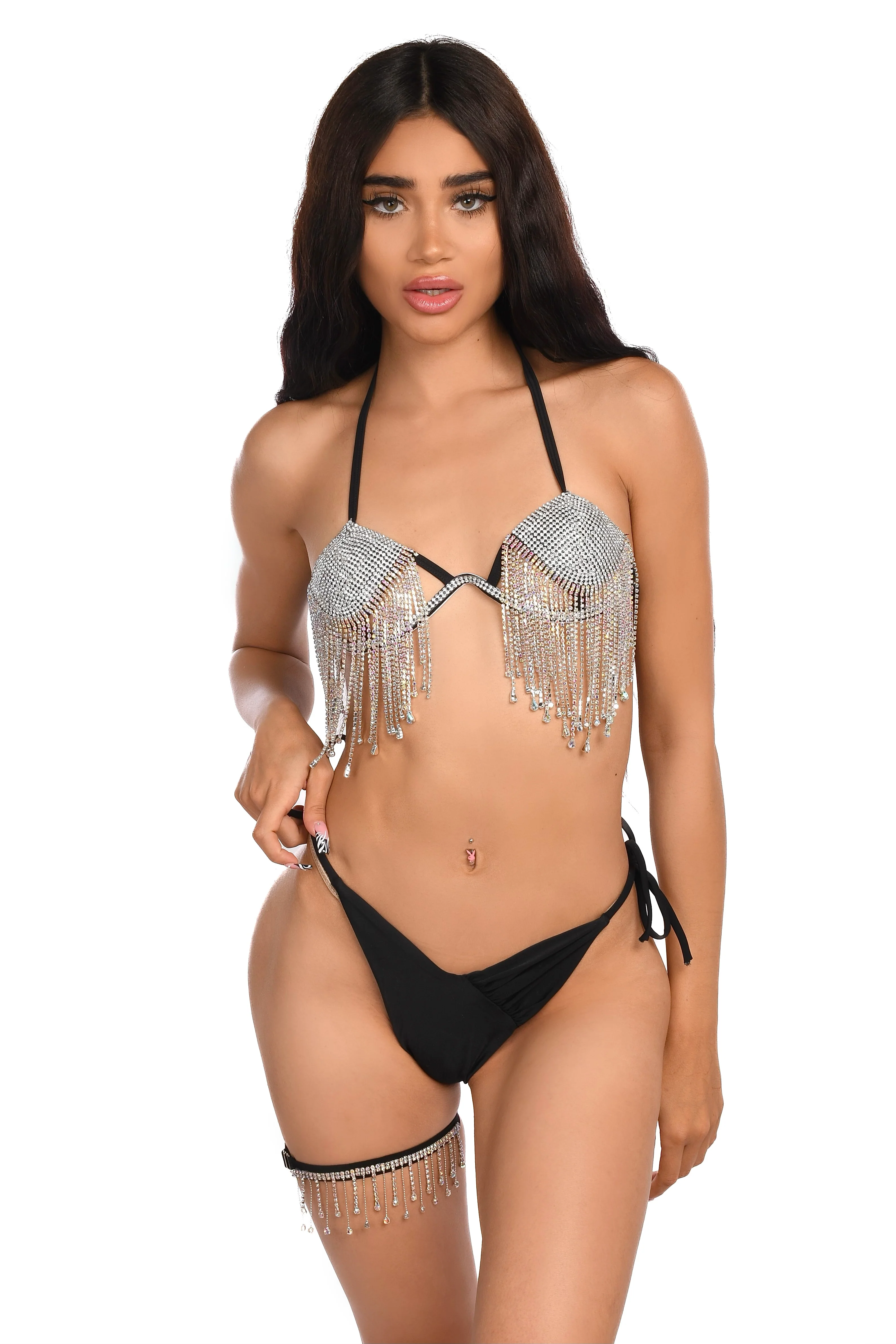 Black Moonlight Rhinestone Set
