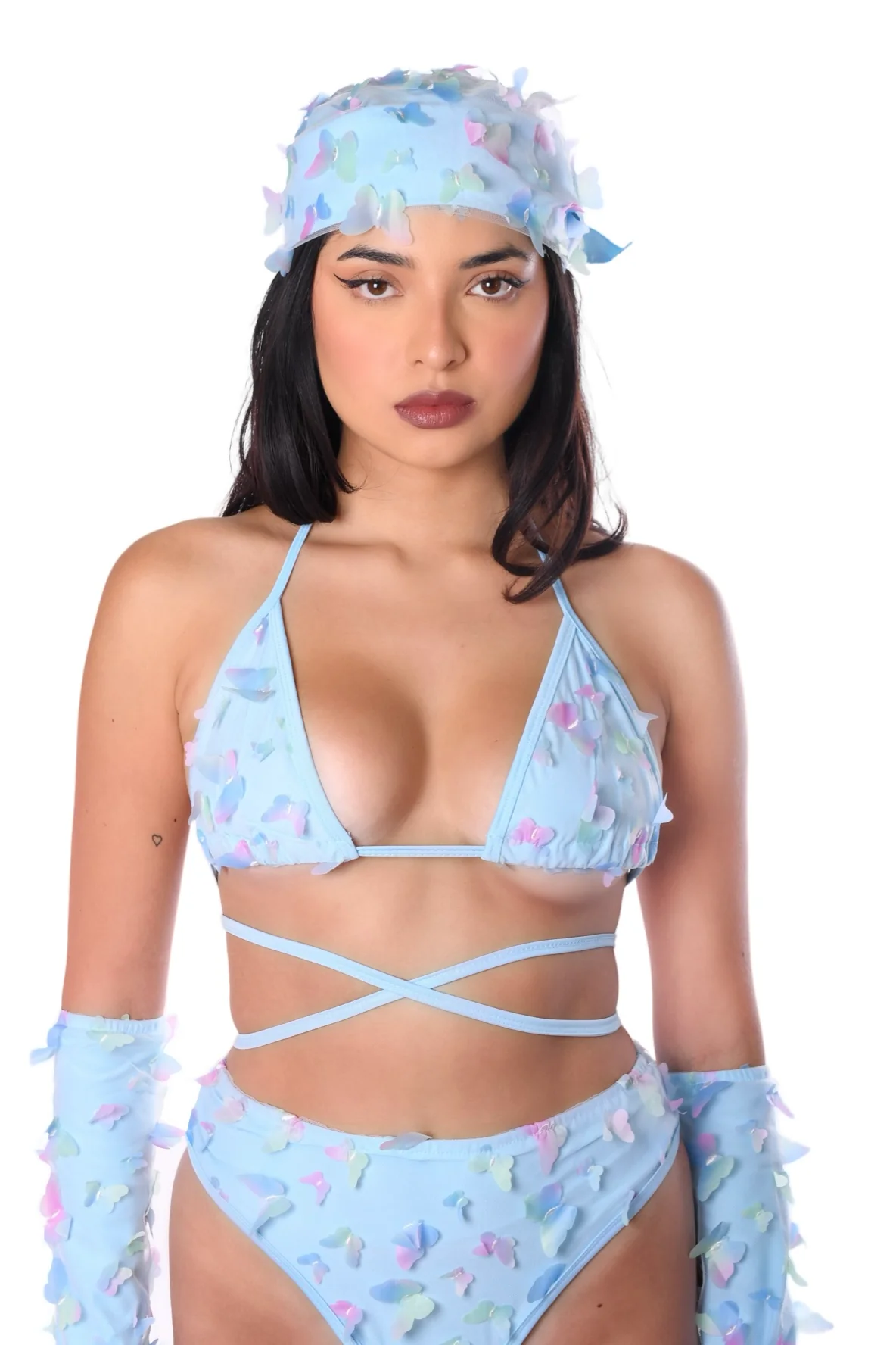 Blue Butterfly 3D Top - Image 3
