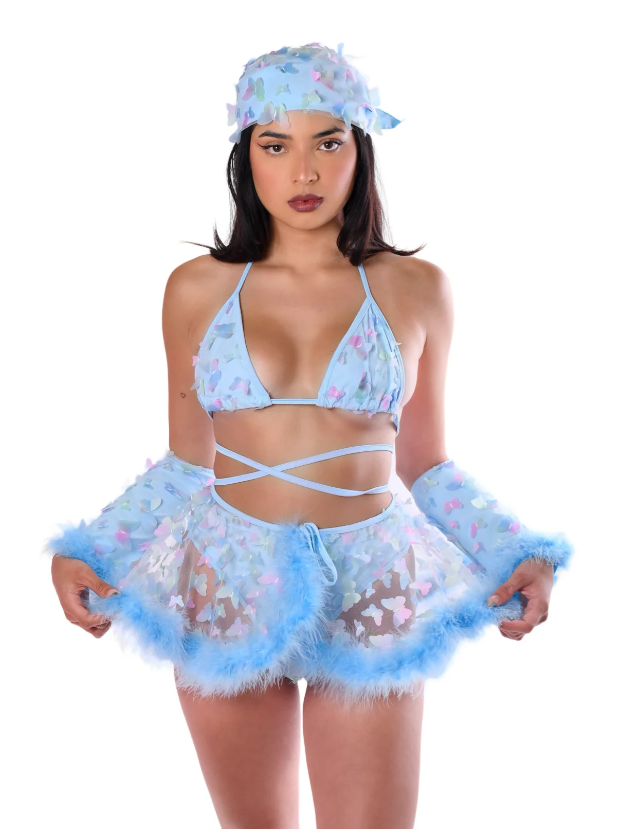 Blue Butterfly 3D Top - Image 4