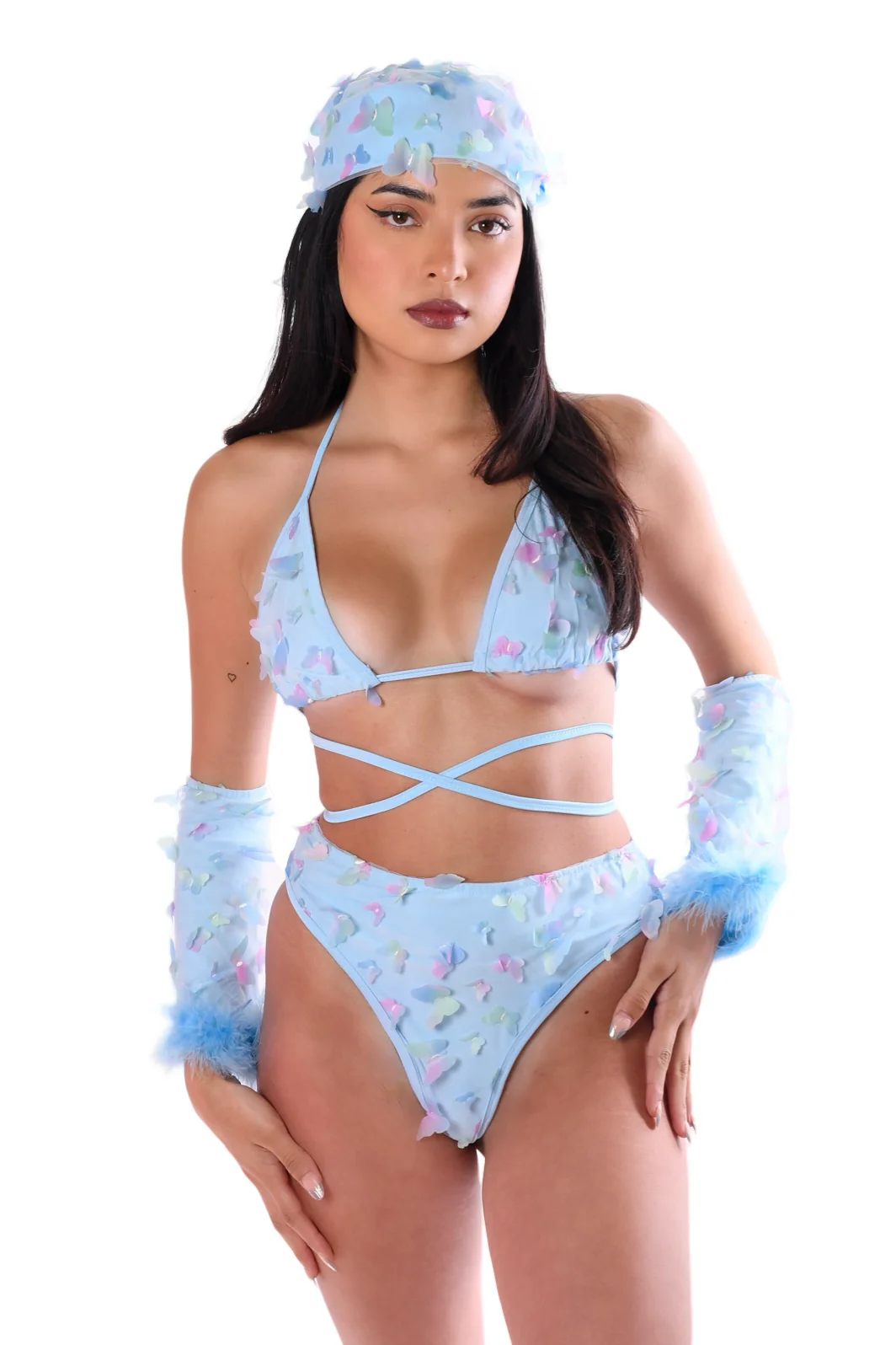 Blue Butterfly Dream 3D Fuzzy Set (4pcs)