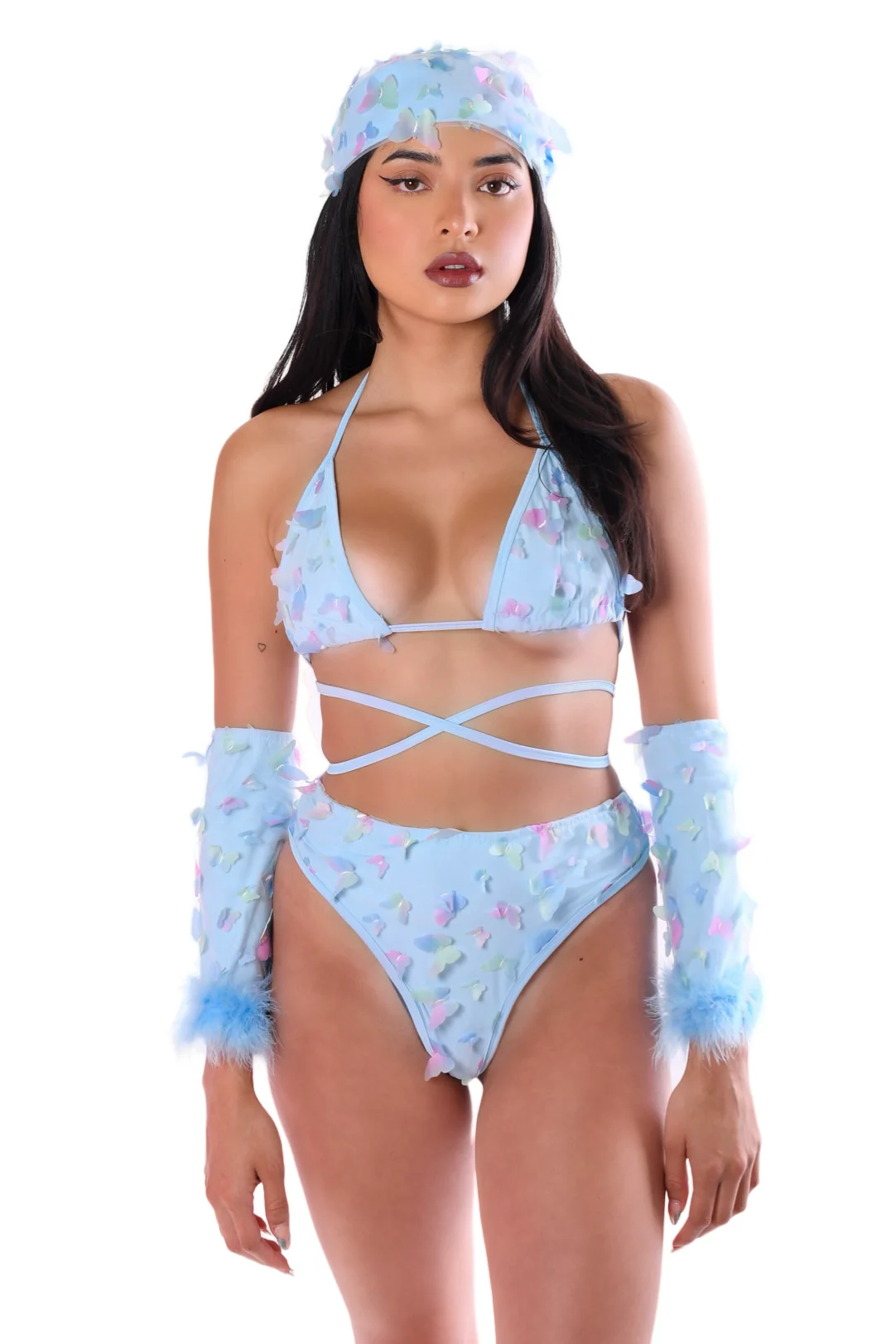 Blue Butterfly Dream 3D Fuzzy Set (4pcs) - Image 3