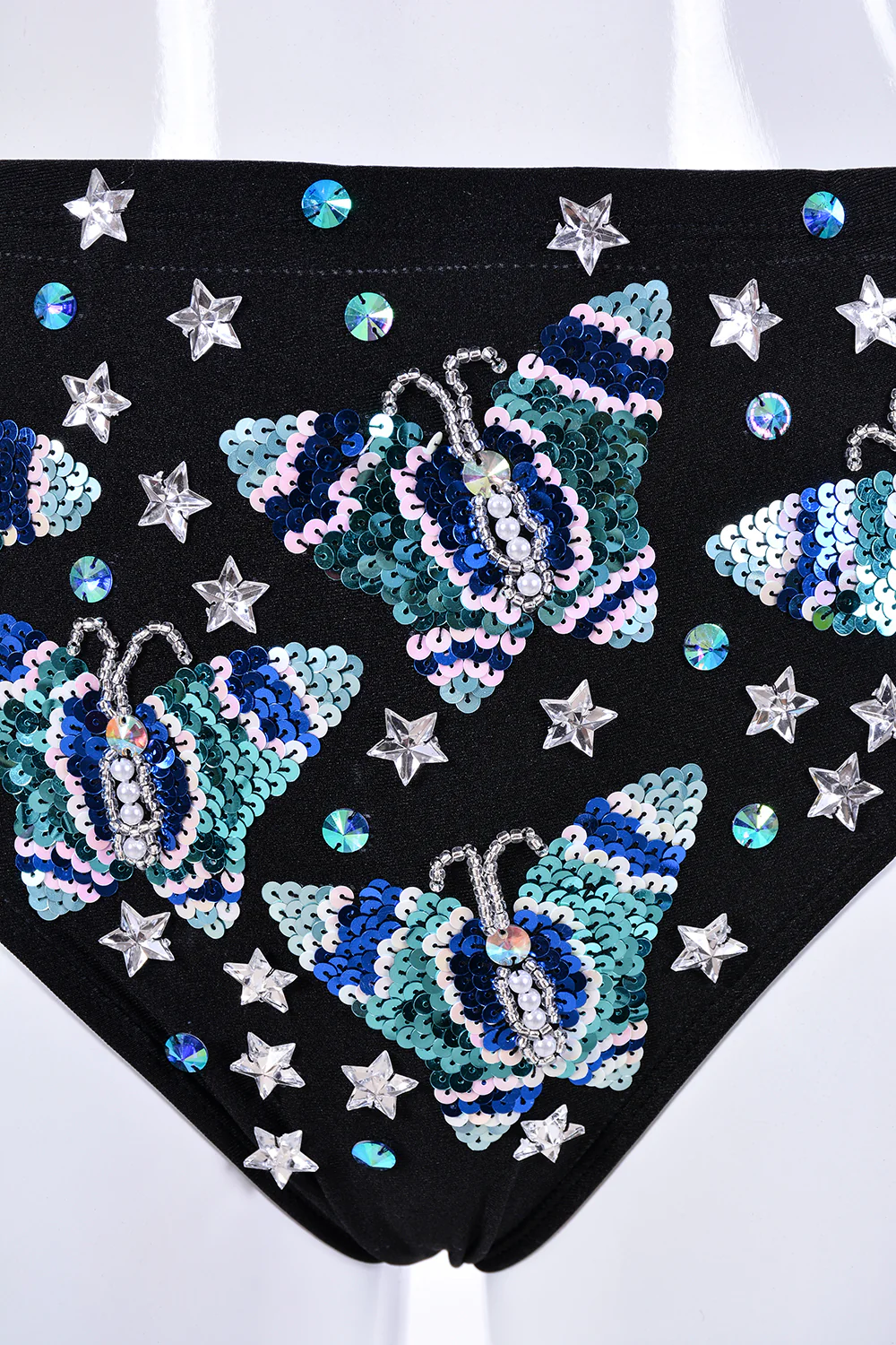 Hand Stitched Sequin Set- Royal Blue Butterfly - Image 9