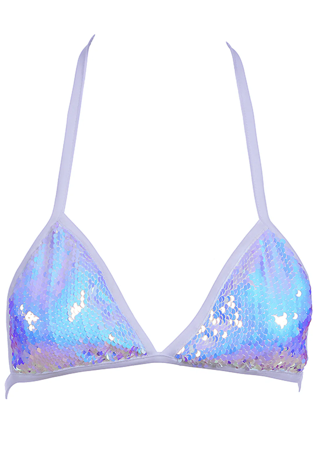Iridescent Ice Sequin Triangle Top - Image 5