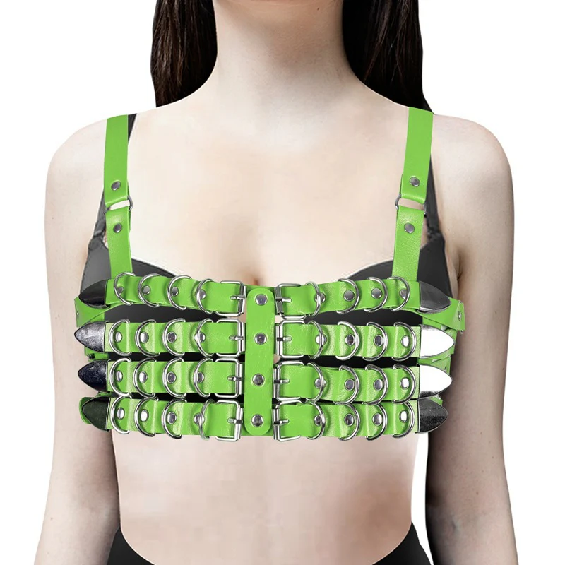 Burner Vegan Leather Harness Top - Image 10