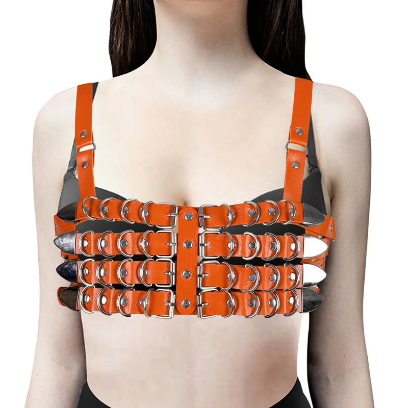 Burner Vegan Leather Harness Top - Image 12
