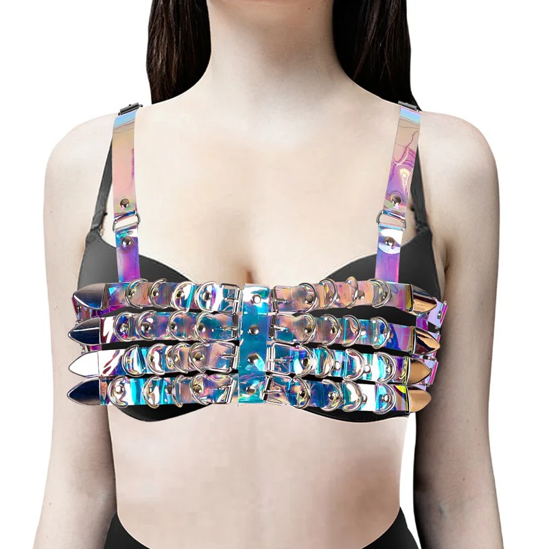 Burner Vegan Leather Harness Top - Image 13