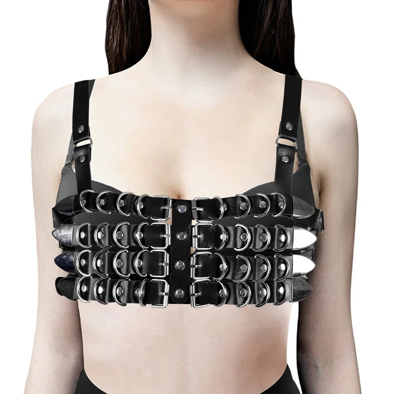 Burner Vegan Leather Harness Top - Image 4