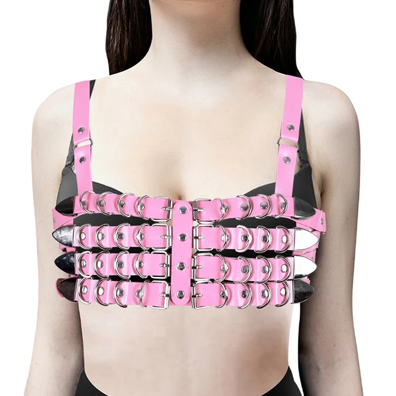 Burner Vegan Leather Harness Top - Image 8