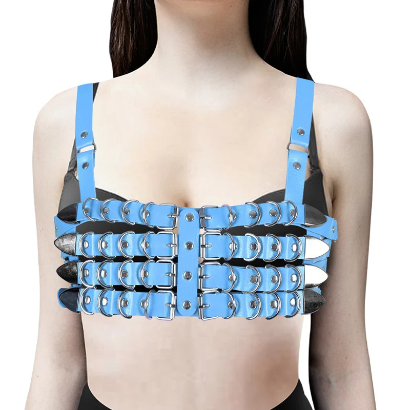Burner Vegan Leather Harness Top - Image 9