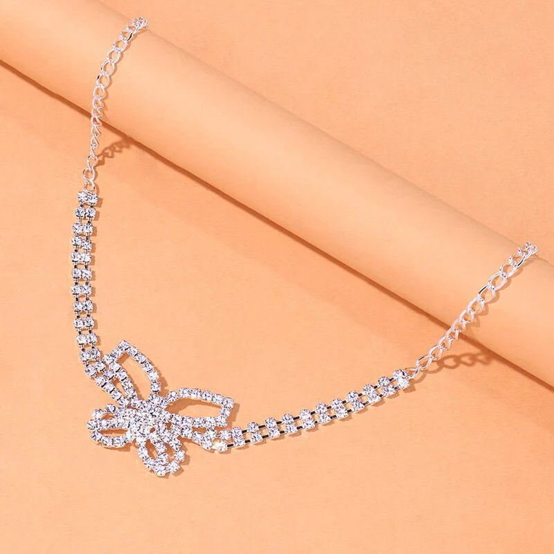 Butterfly Rhinestone Leg Wrap Leg Chains - Image 4
