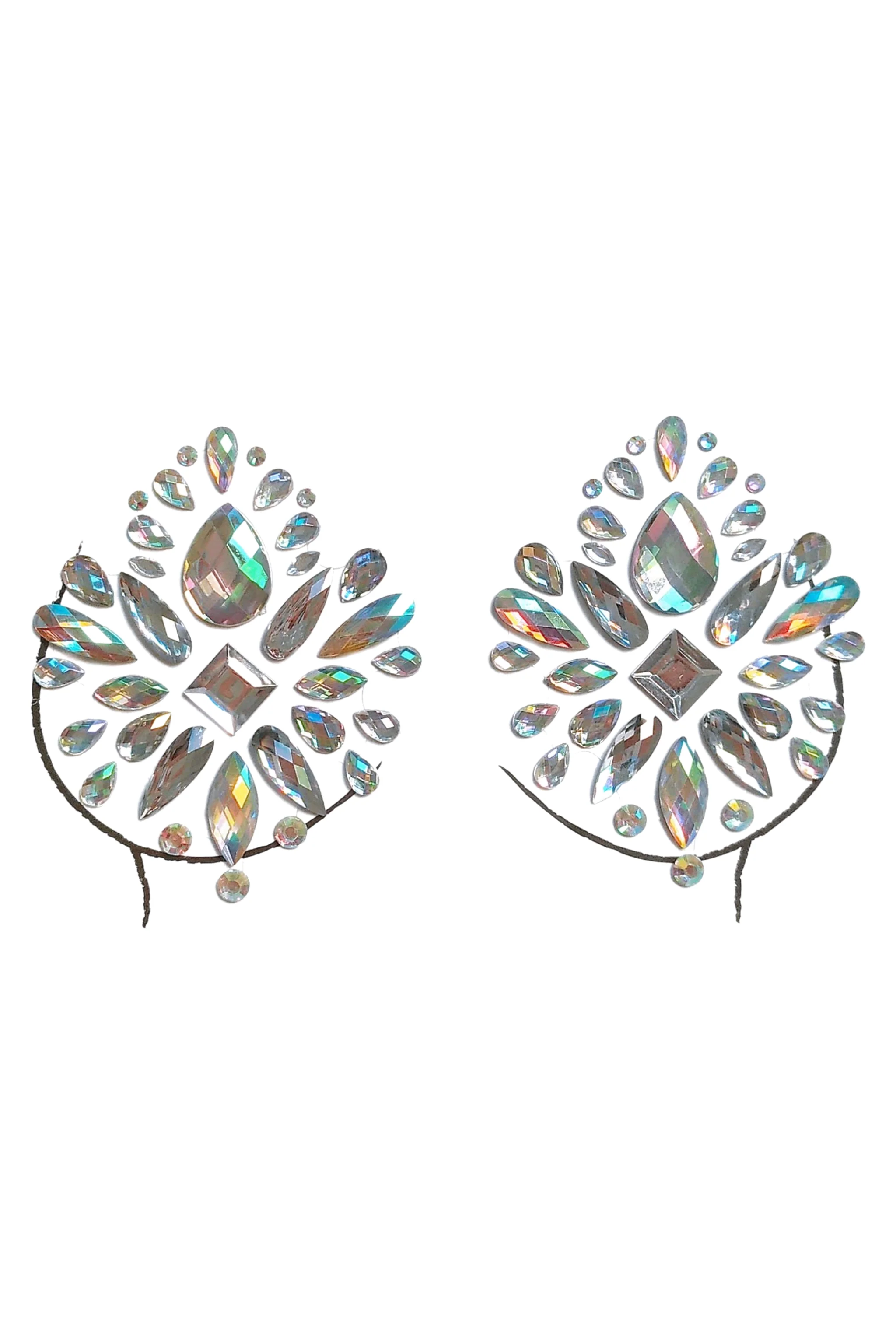 Rhinestone Crystal Pasties Jewels, Body/Chest Jewels