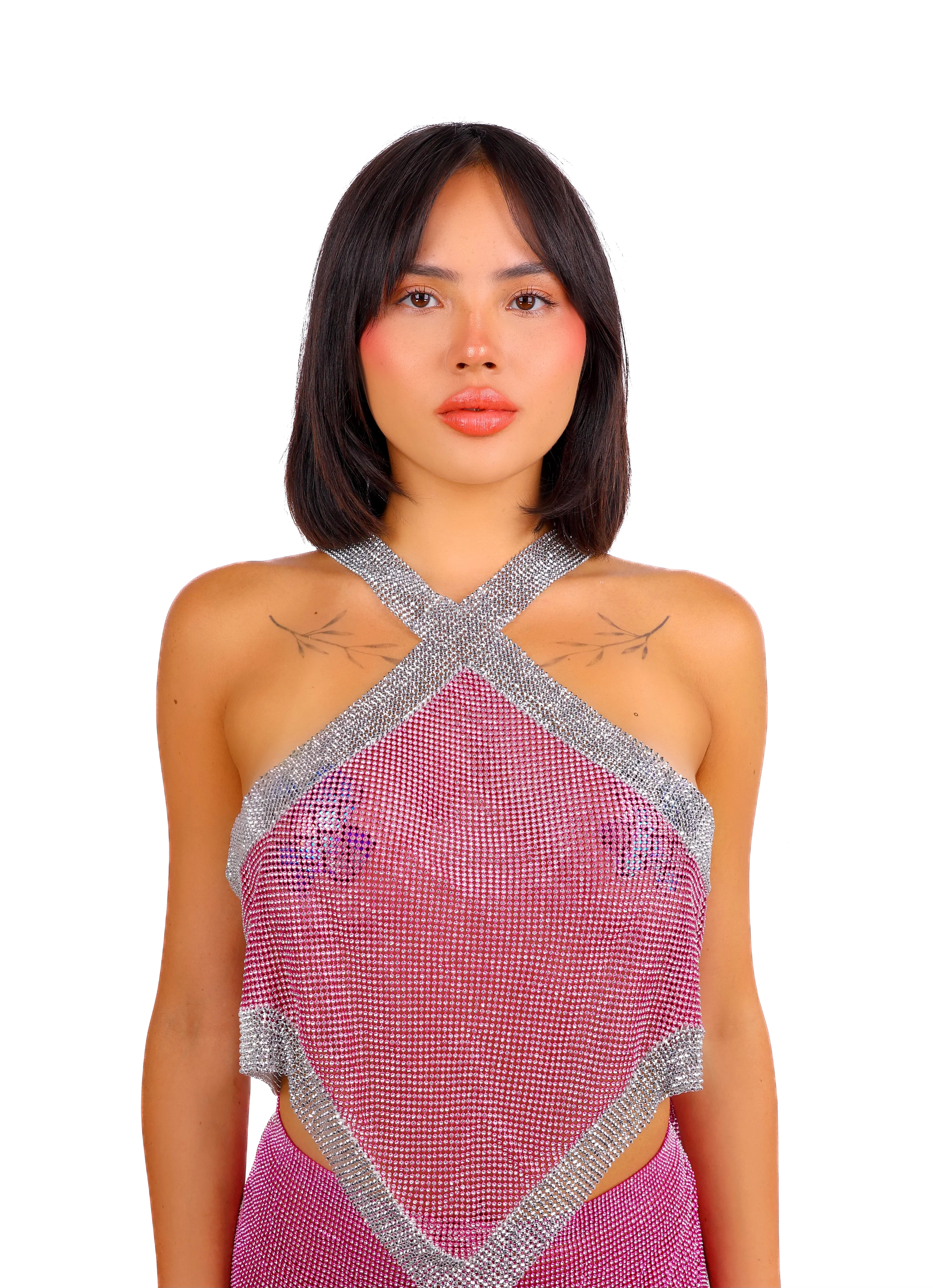 Pink Diamond Metallic Top