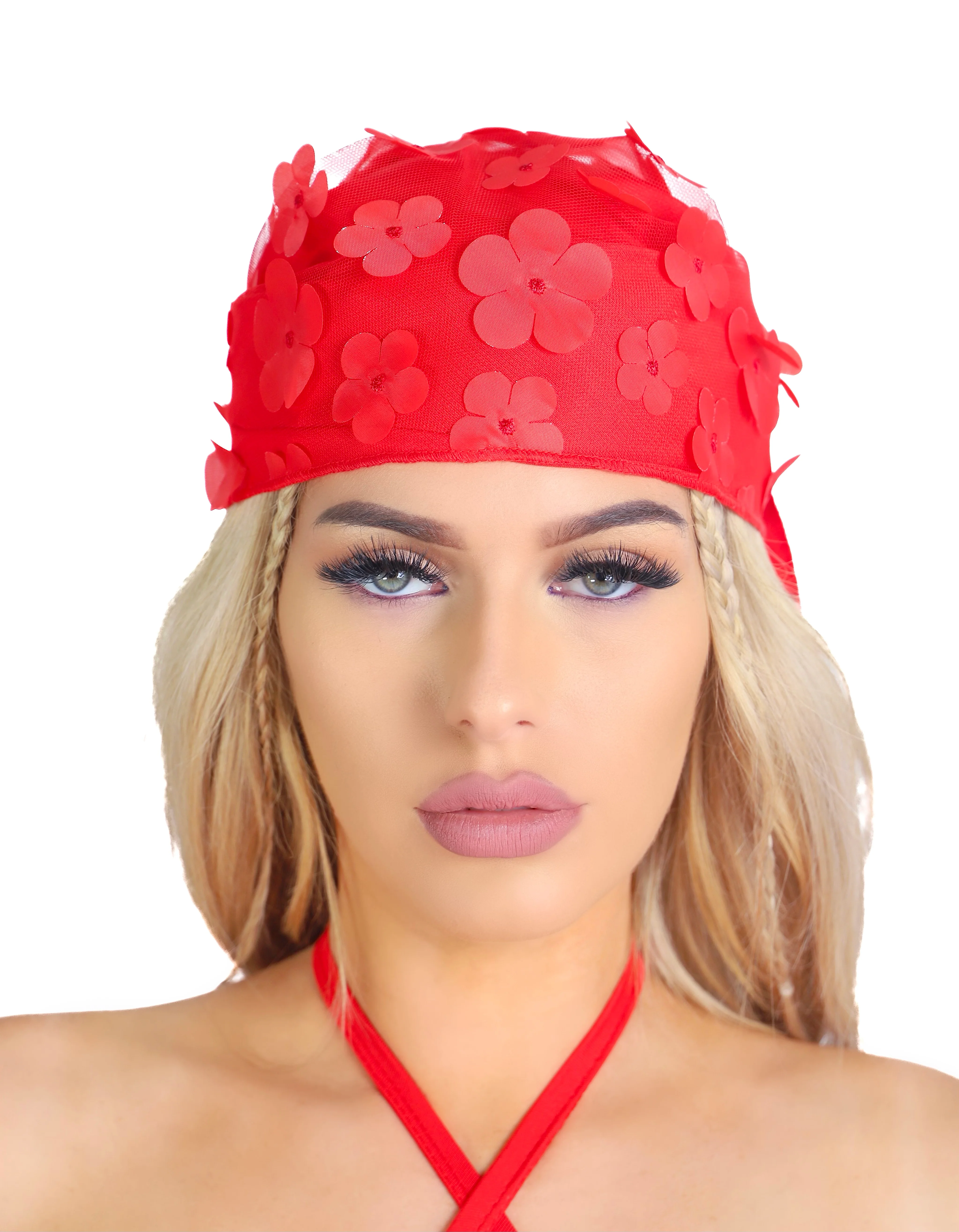 Cherry Blossom 3D Head Scarf - Image 2