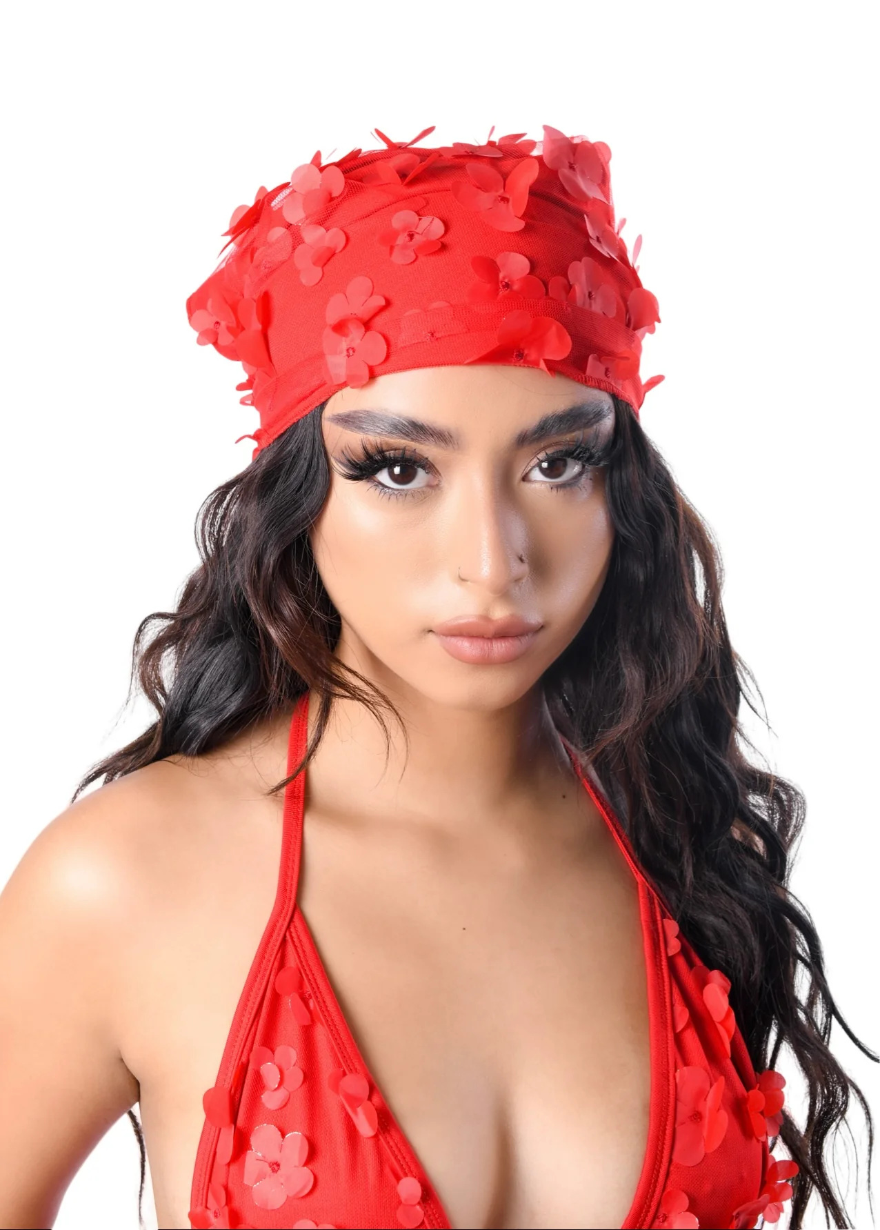 Cherry Blossom 3D Head Scarf - Image 5