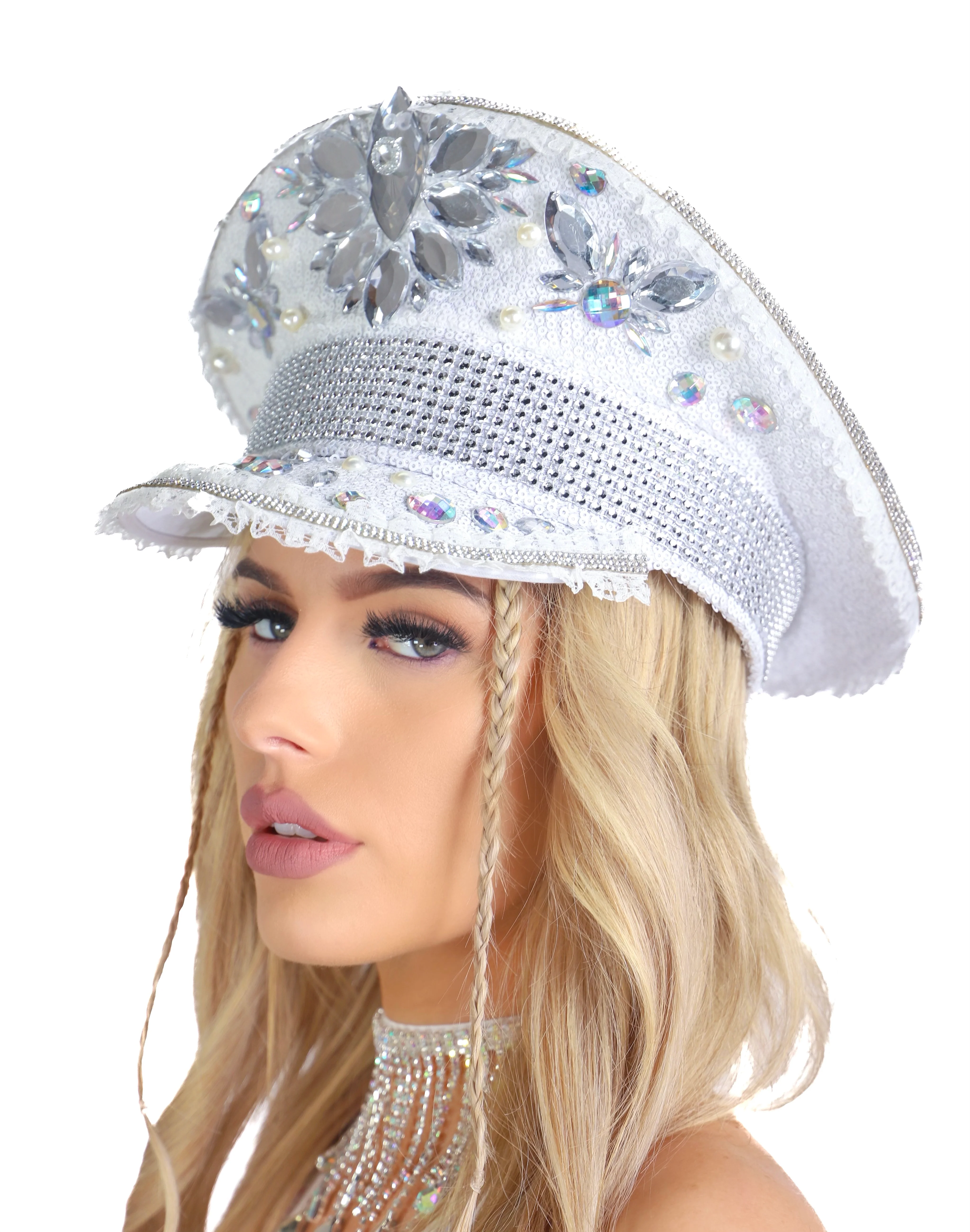 Moonlight Rhinestone Festival Hat