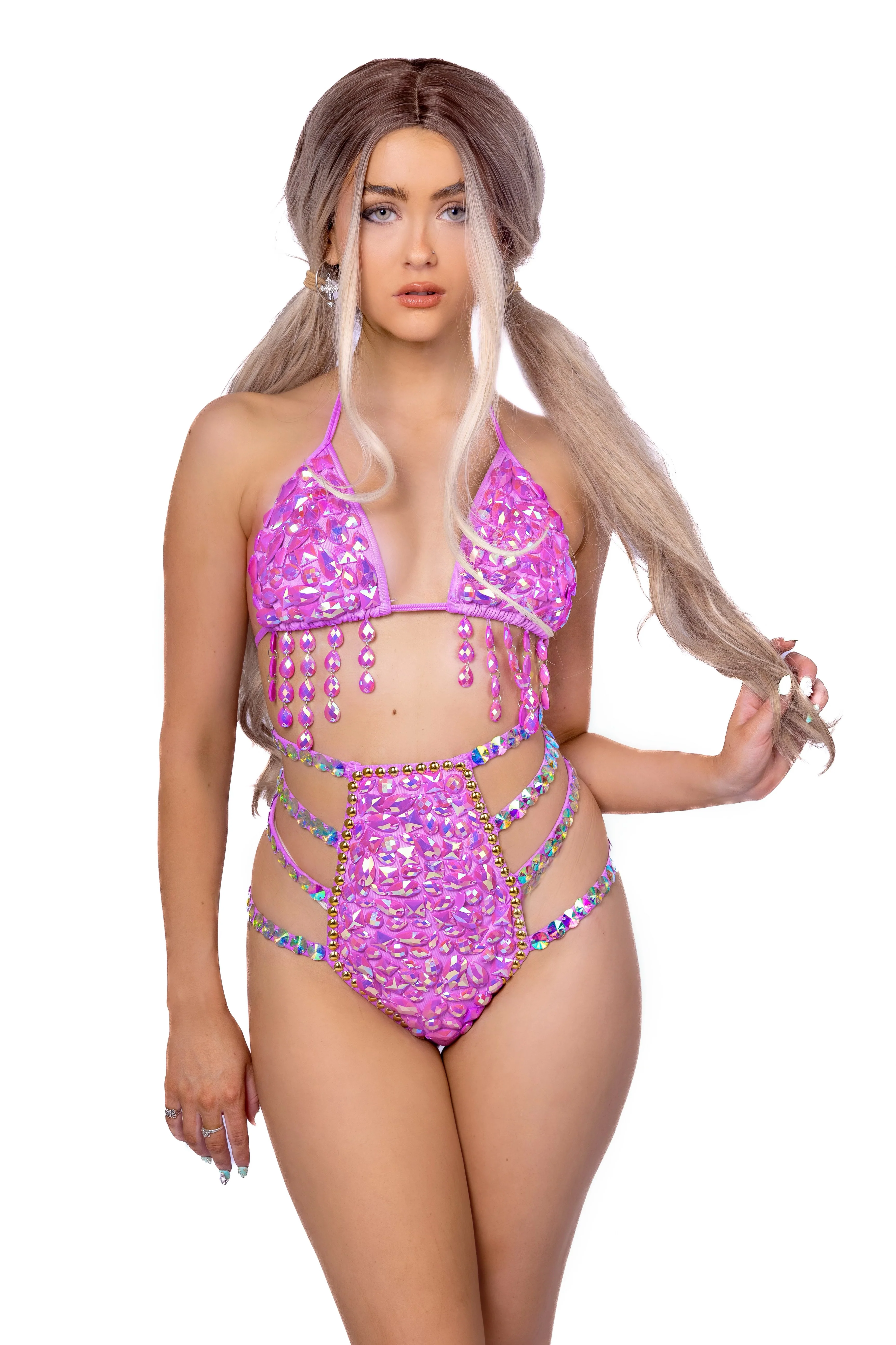 Lavender Aura Rhinestone Bottoms - Image 3