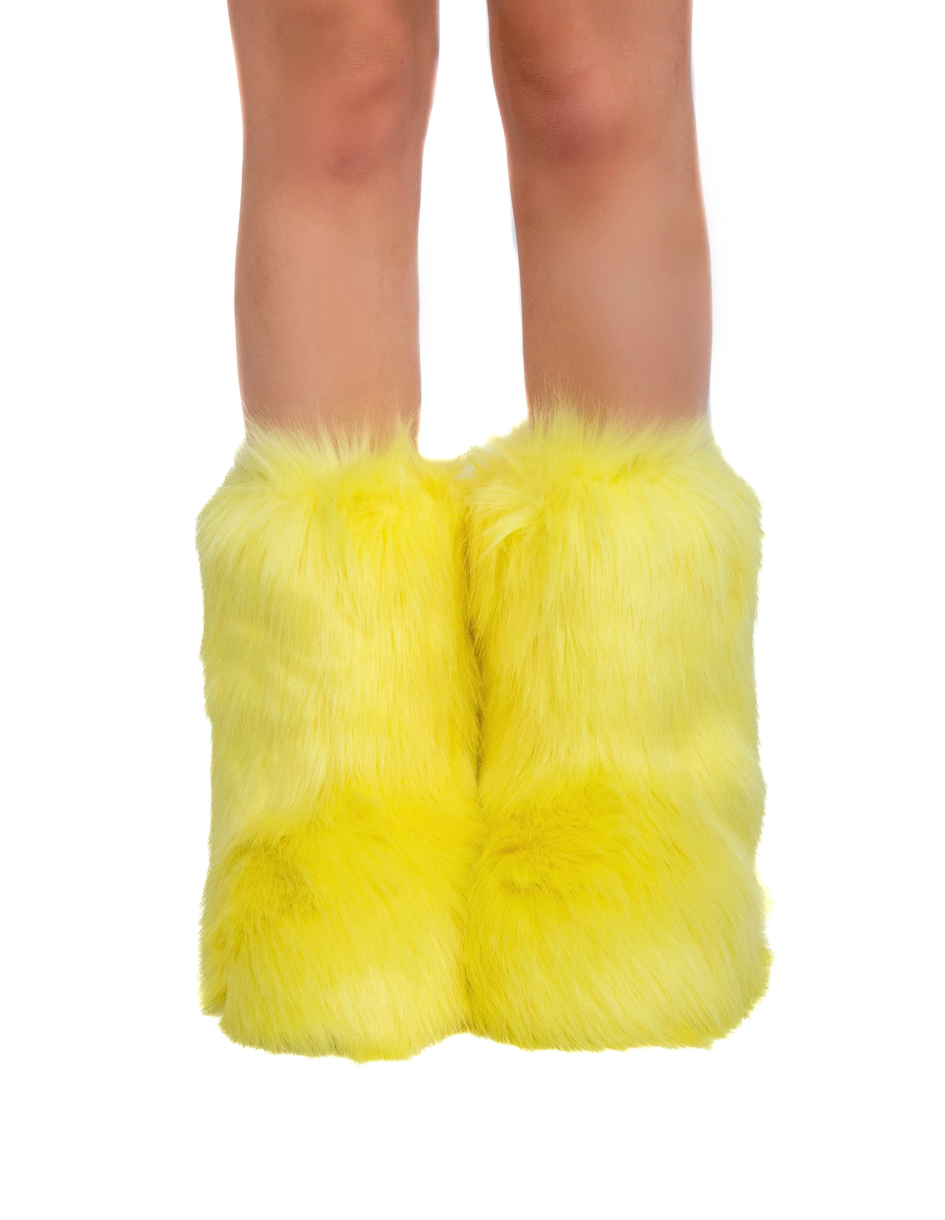 Yellow Fuzzy Boots - Image 2