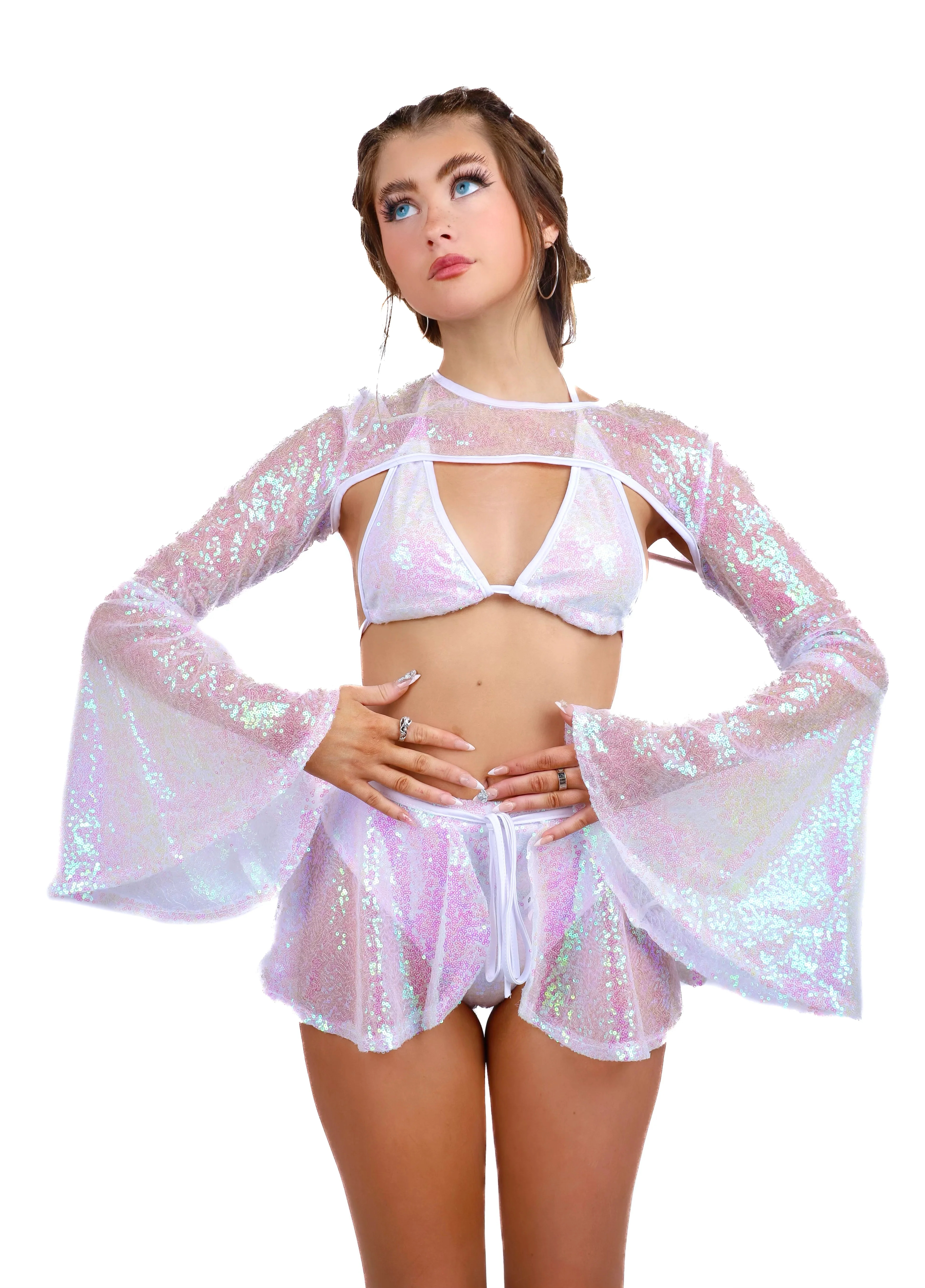 Pink Iridescence Fairy Aura Set (4 pcs)