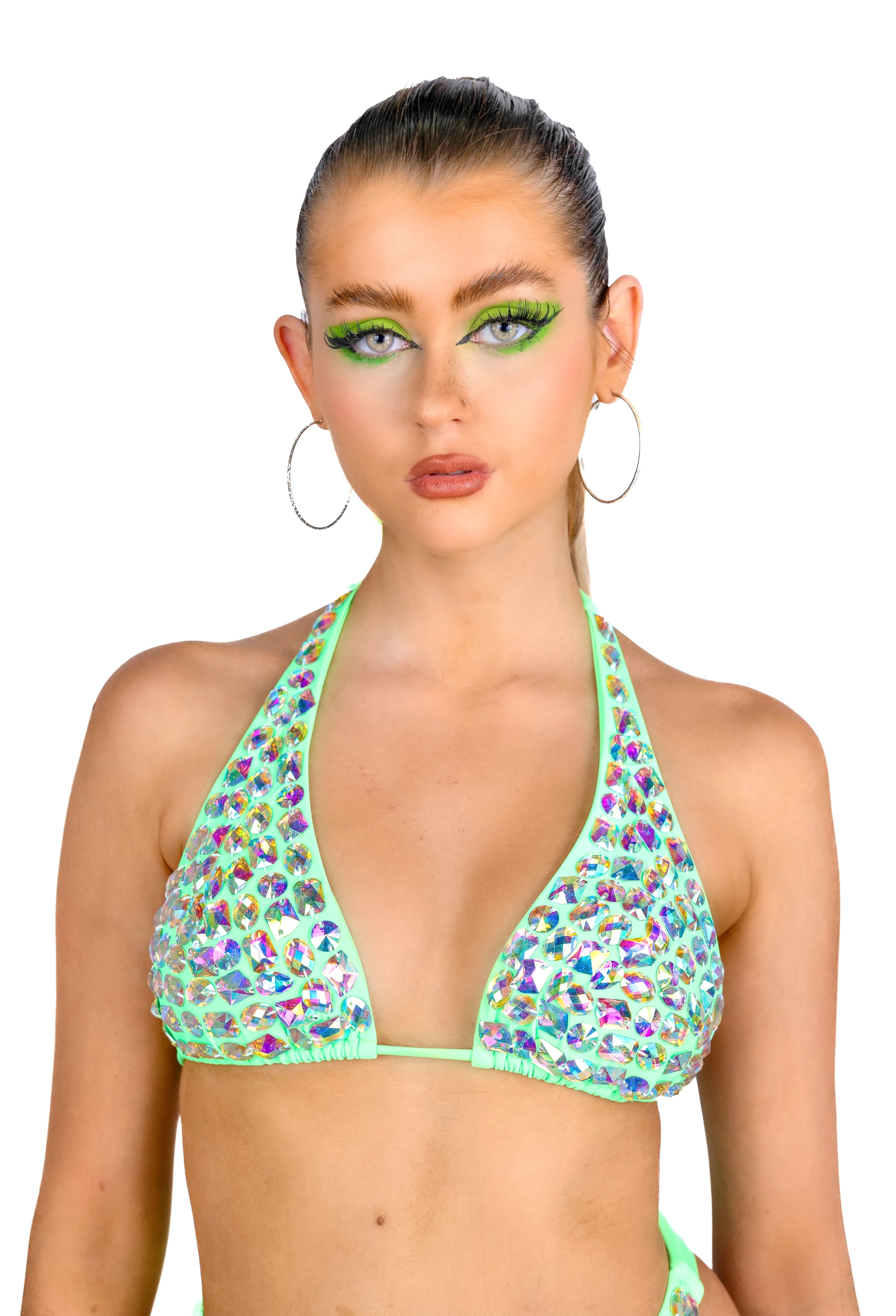 Neon Daze Rhinestone Top