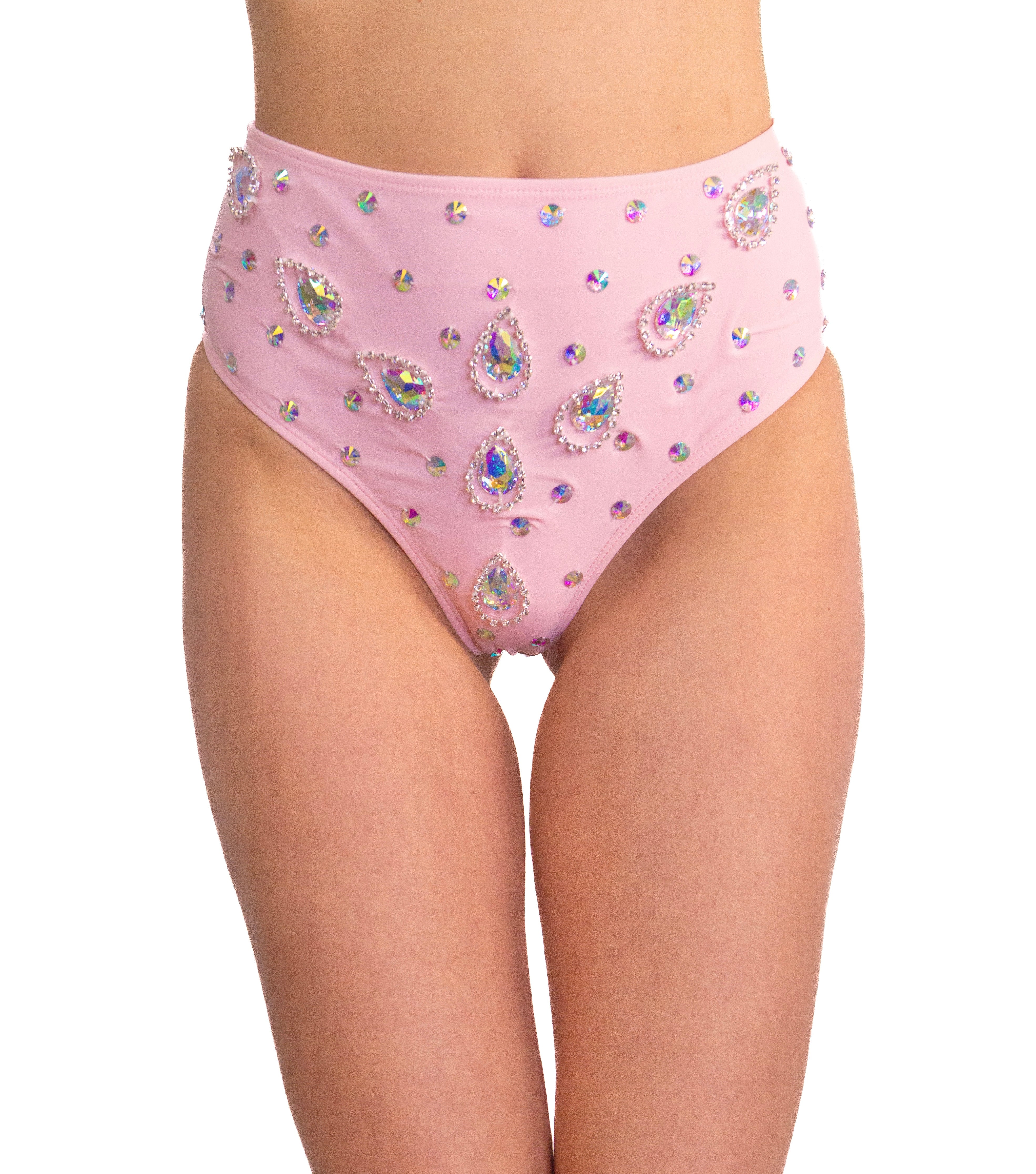 Pink Meadow Rhinestone Bottoms