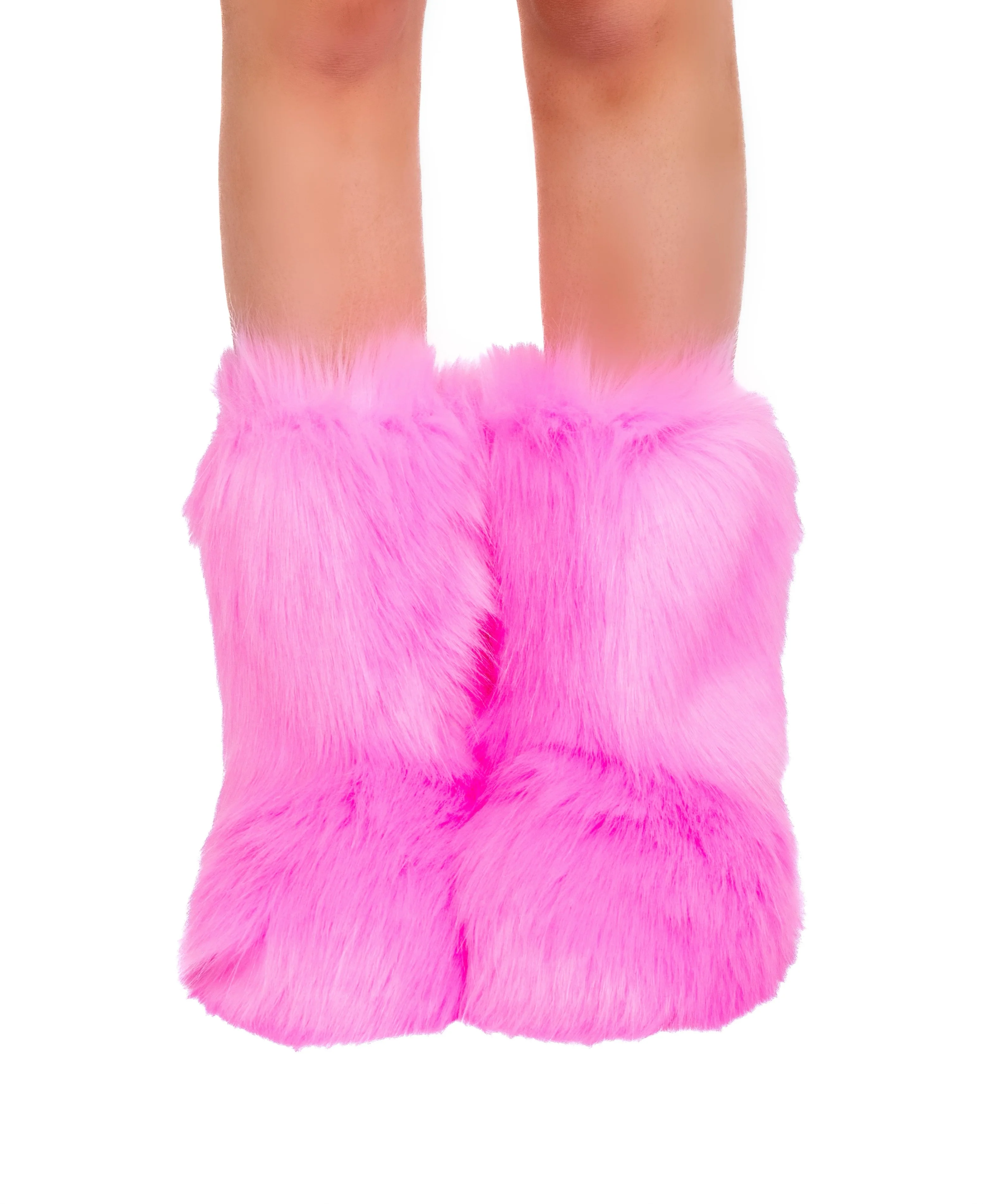 Baby Pink Fuzzy Boots - Image 2