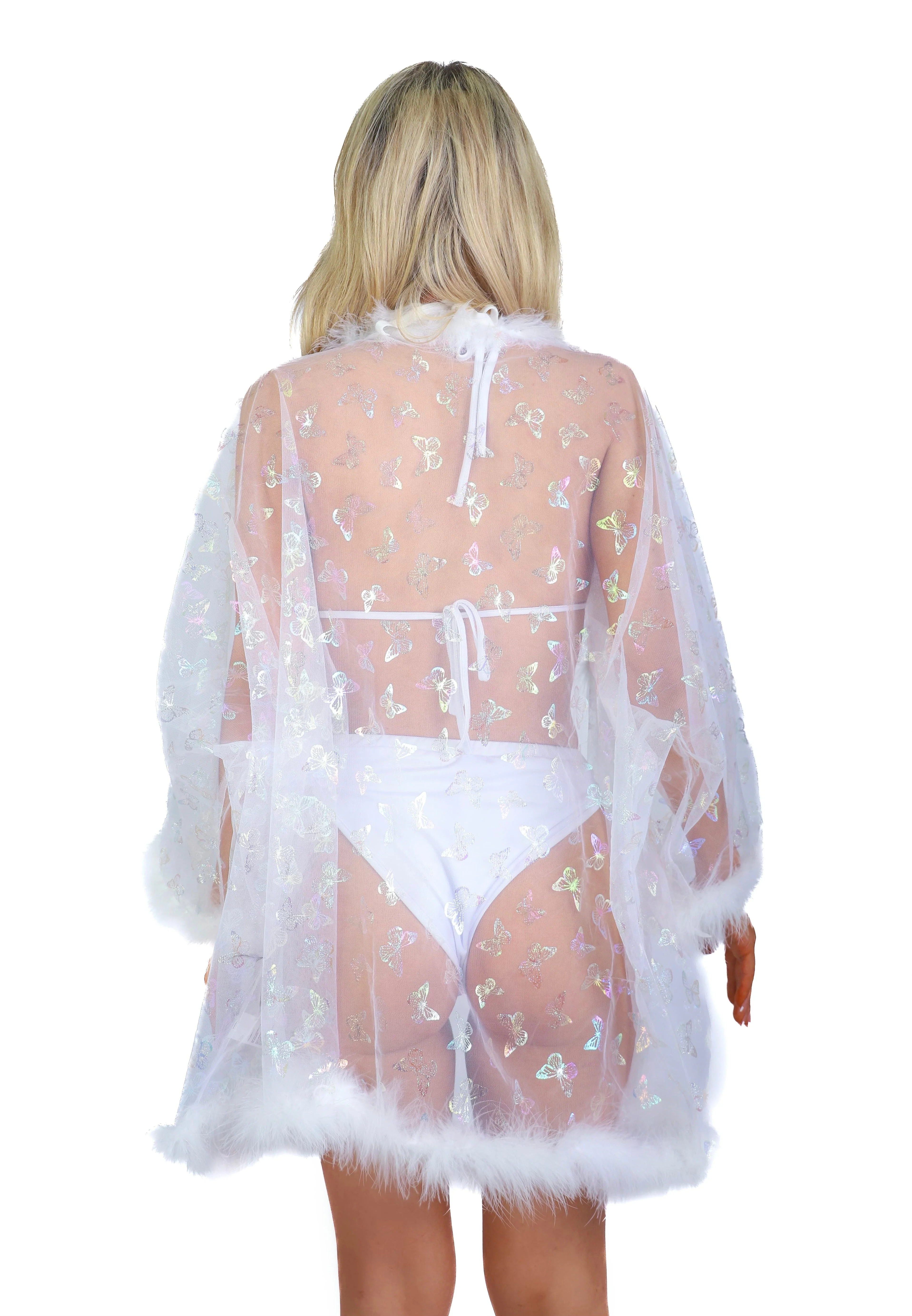 Fuzzy Kimono- Butterfly Aura - Image 3