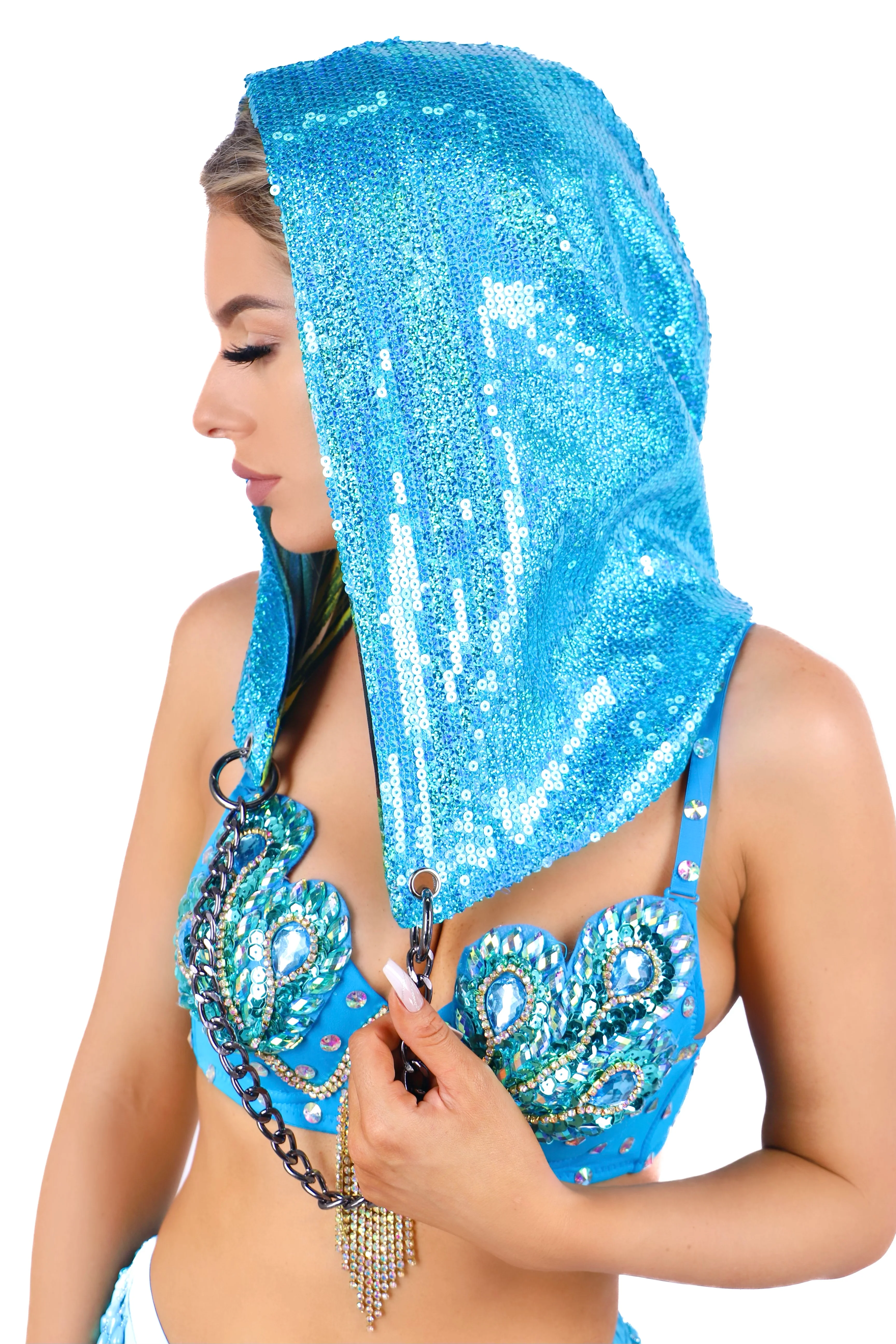 FULL OUTFIT- Blue Peacock (3 pcs) - Image 3