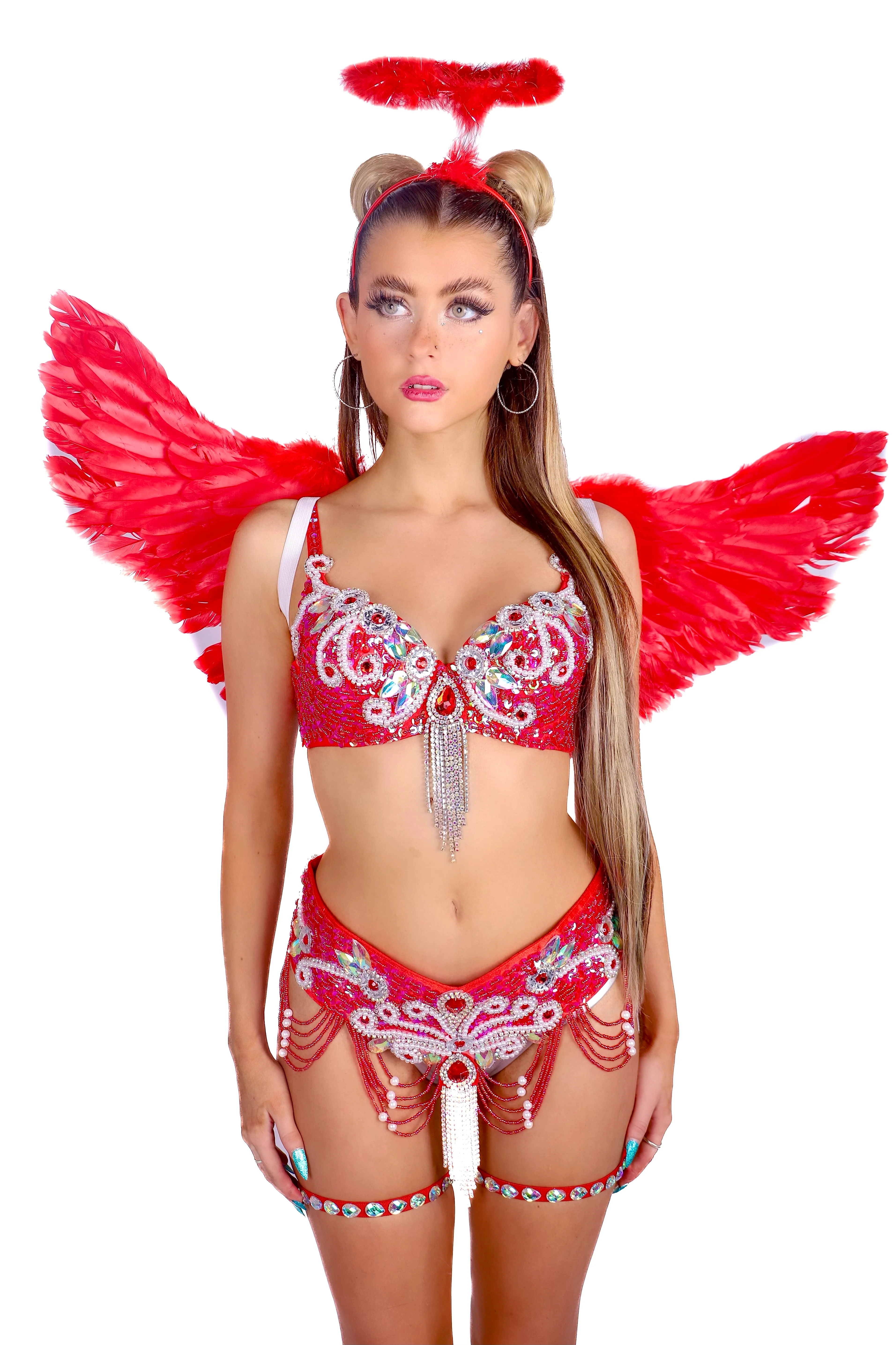 FULL OUTFIT- Red Coral Angel - Image 2