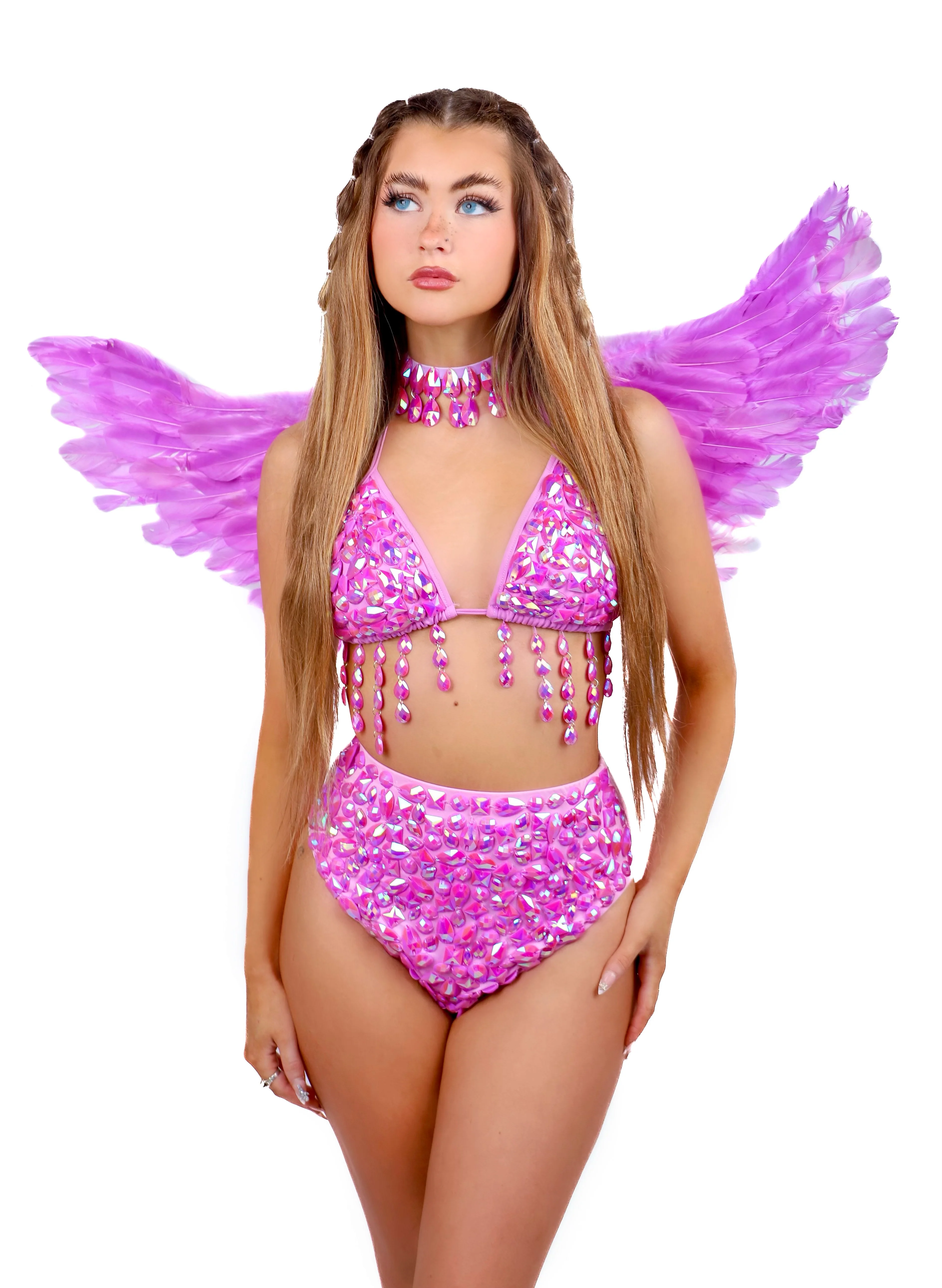 FULL OUTFIT- Lilac Angel Aura (4 pcs)