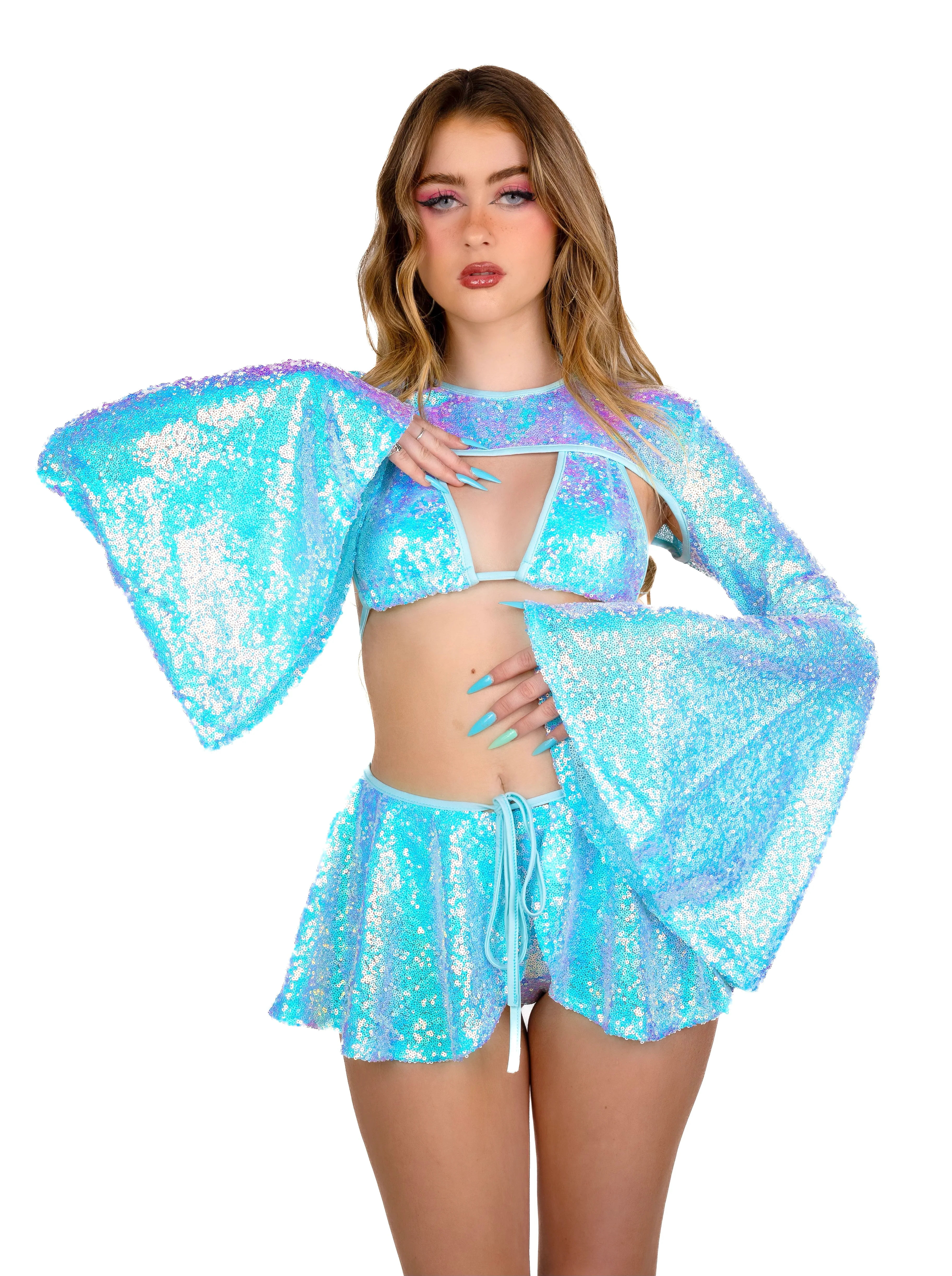 FULL OUTFIT- Sky Goddess Sequin Set - Image 3