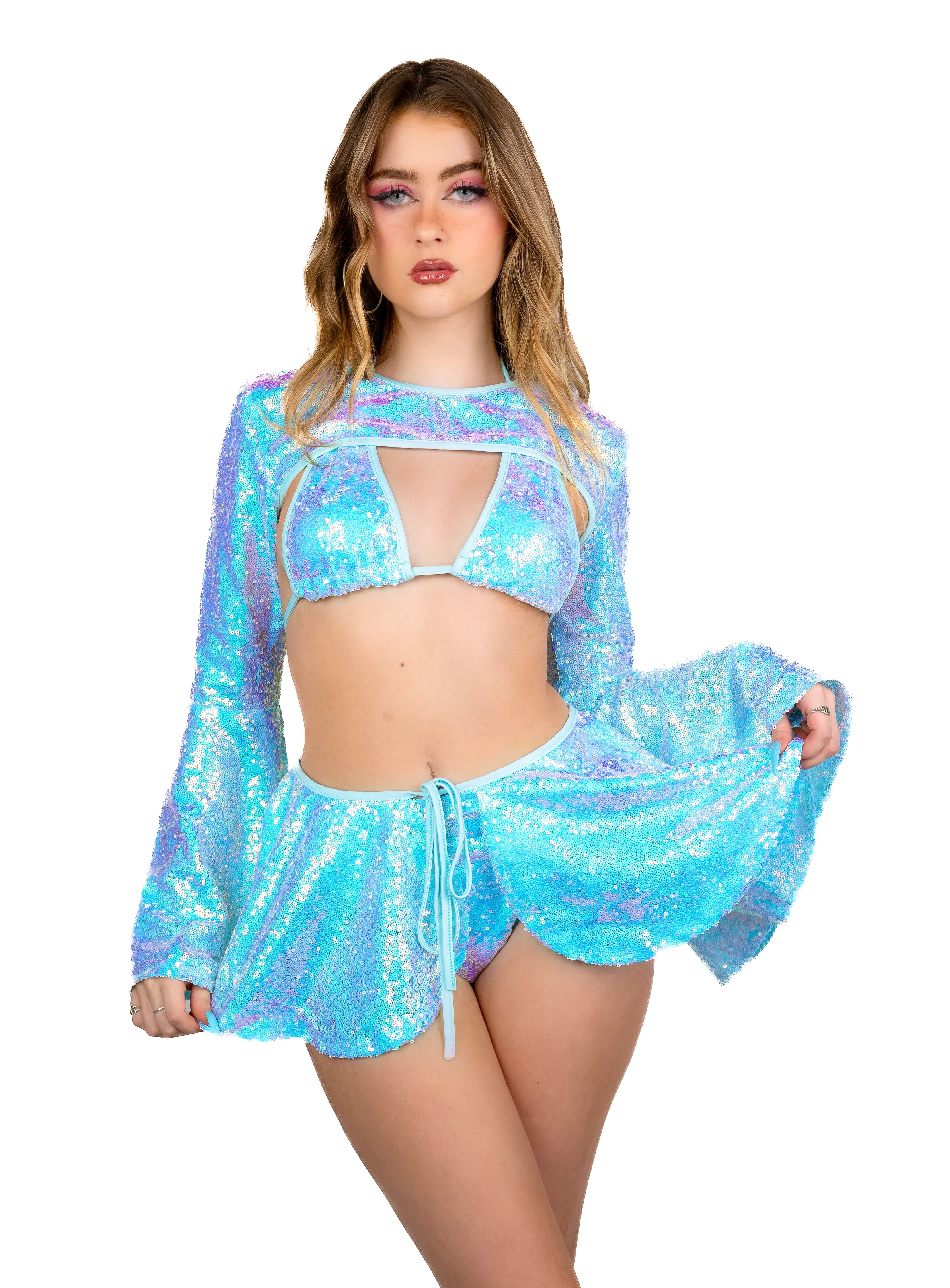 FULL OUTFIT- Sky Goddess Sequin Set - Image 4