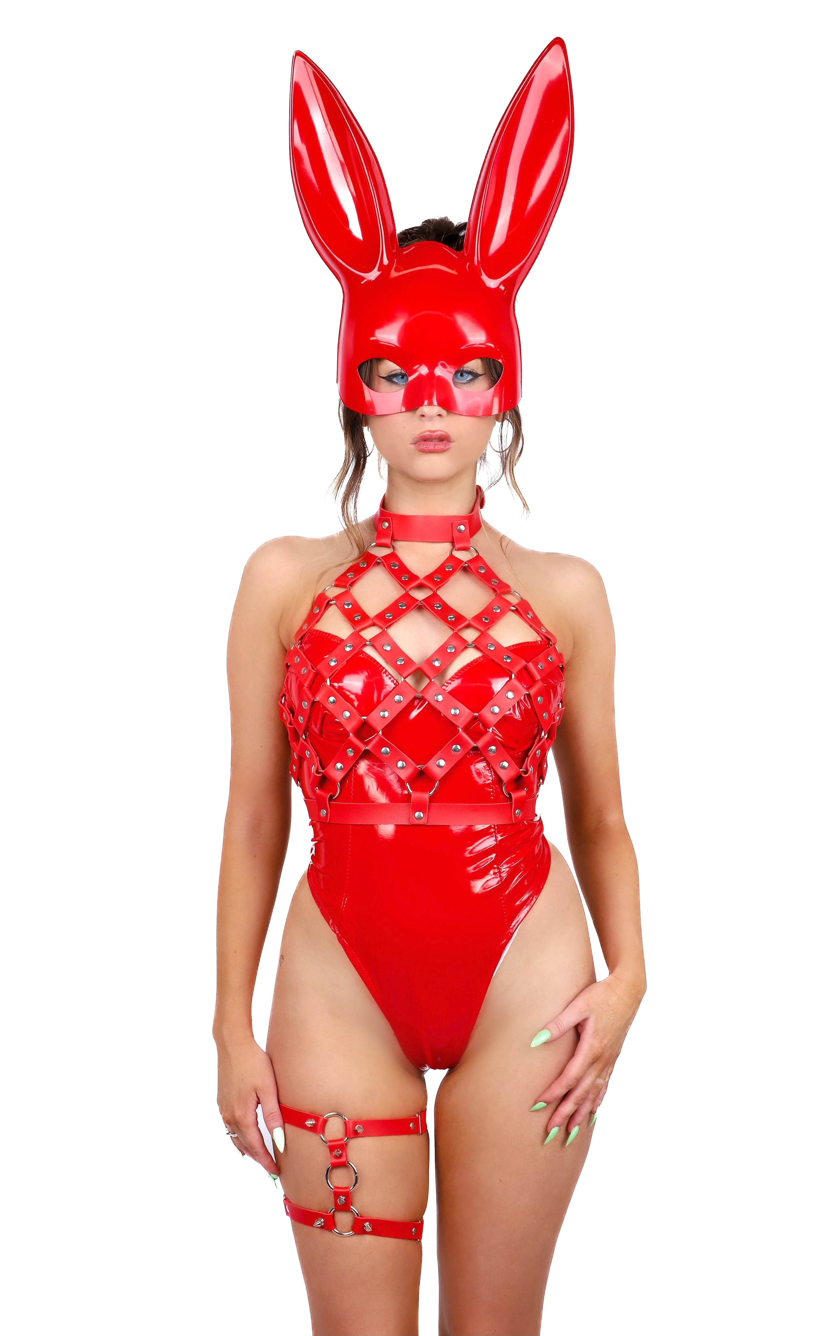 FULL OUTFIT- Red Valentine Bunny (4 pcs) - Image 3