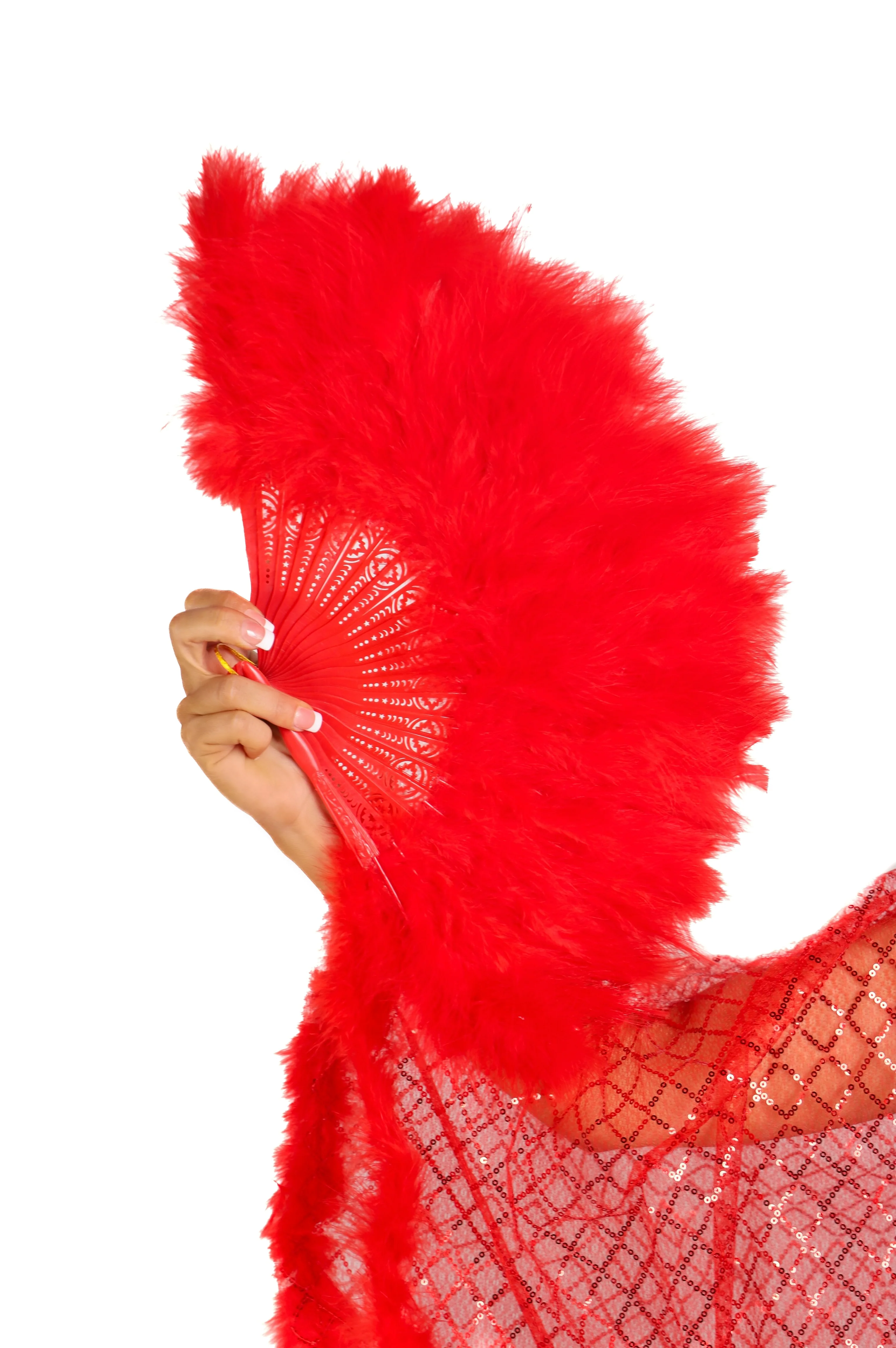 Fuzzy Fur Fan - Red - Image 2