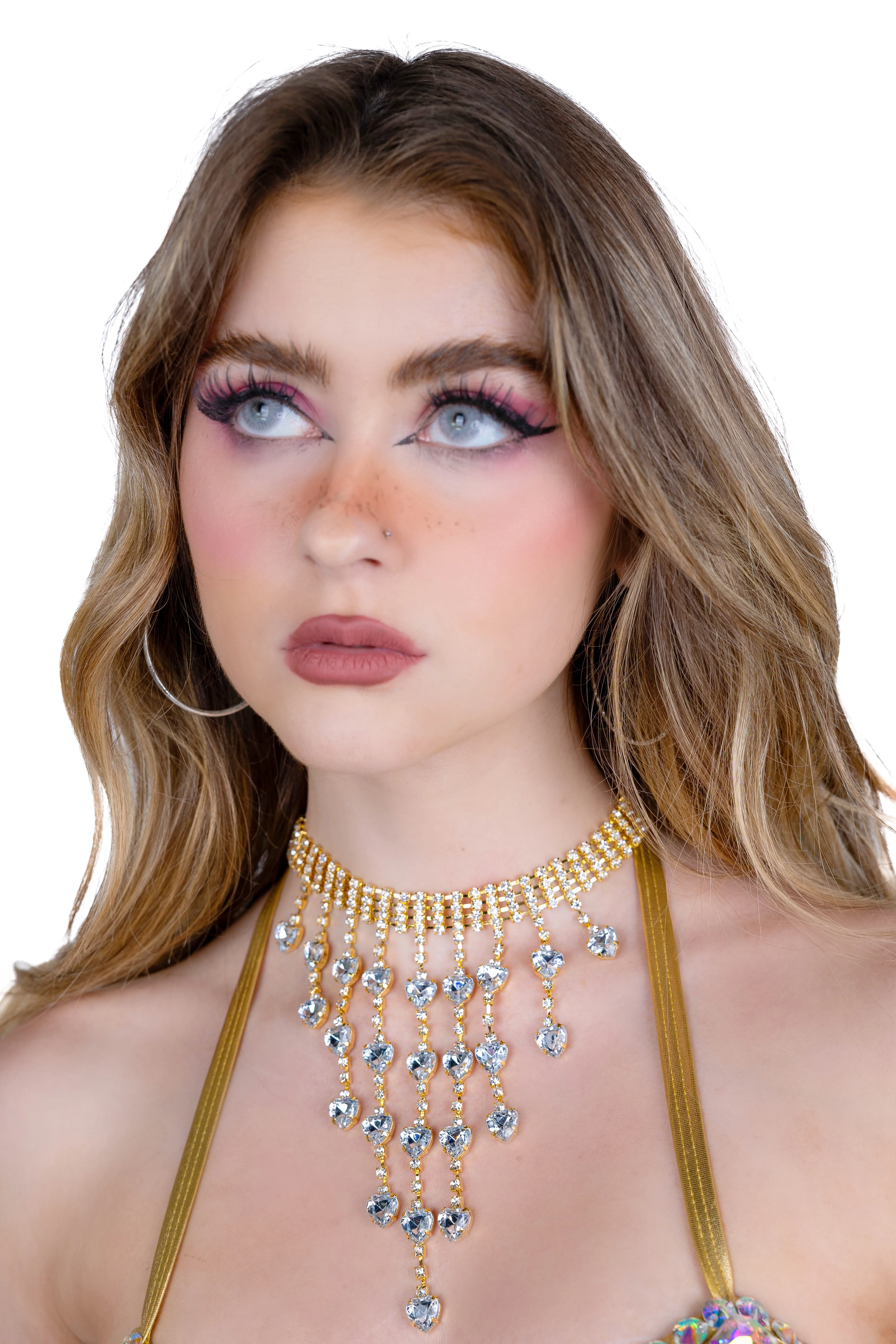 Gold Dream Rhinestone Necklace