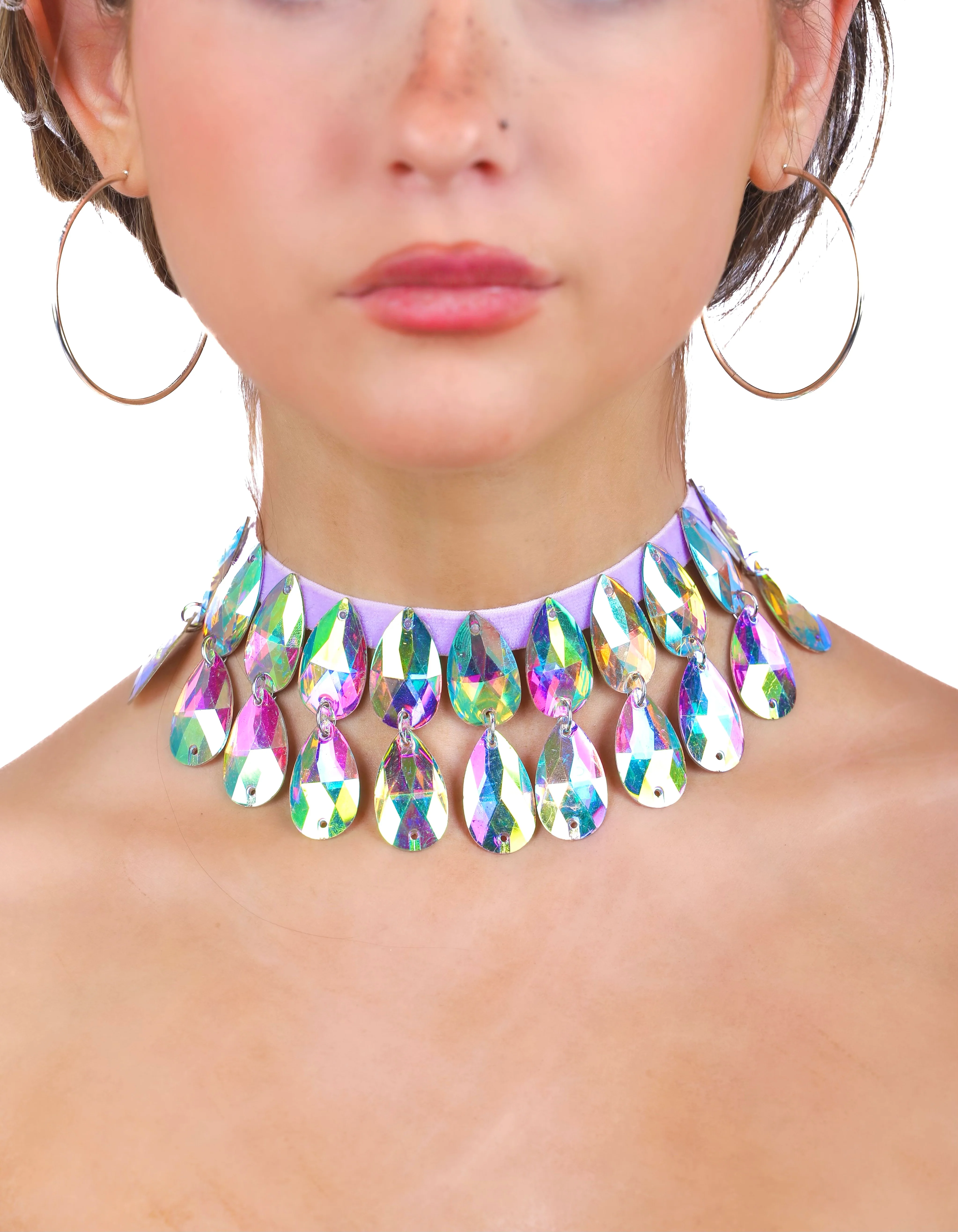 Iridescent Gem Necklace