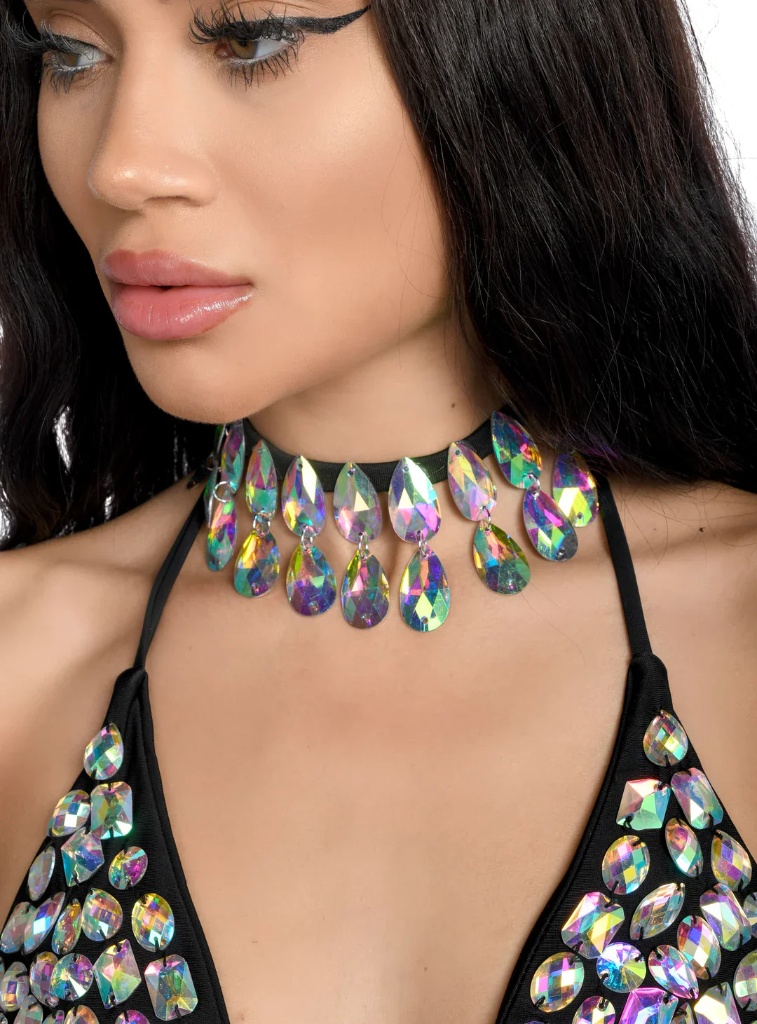 Iridescent Gem Necklace - Image 3
