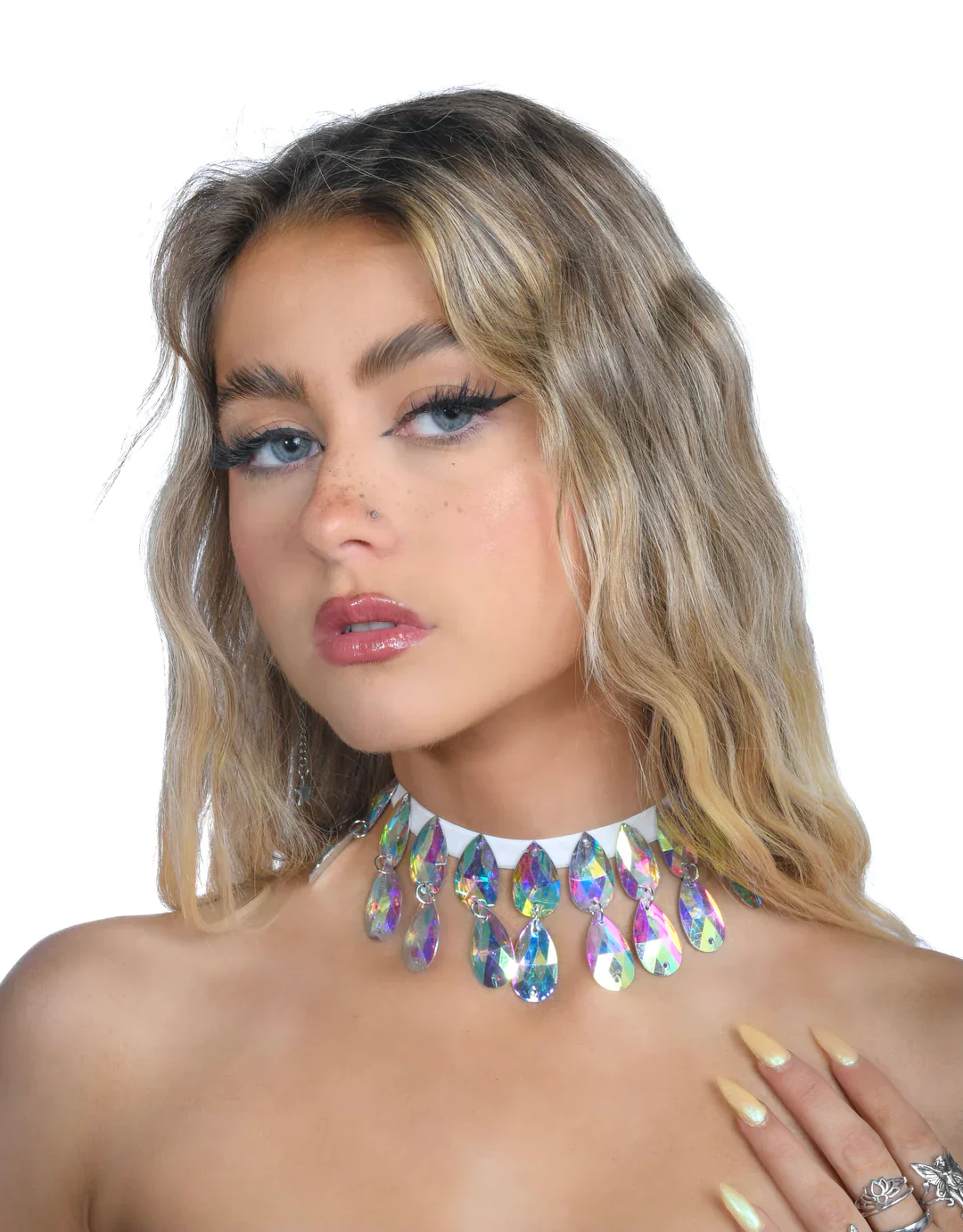 Iridescent Gem Necklace - Image 6