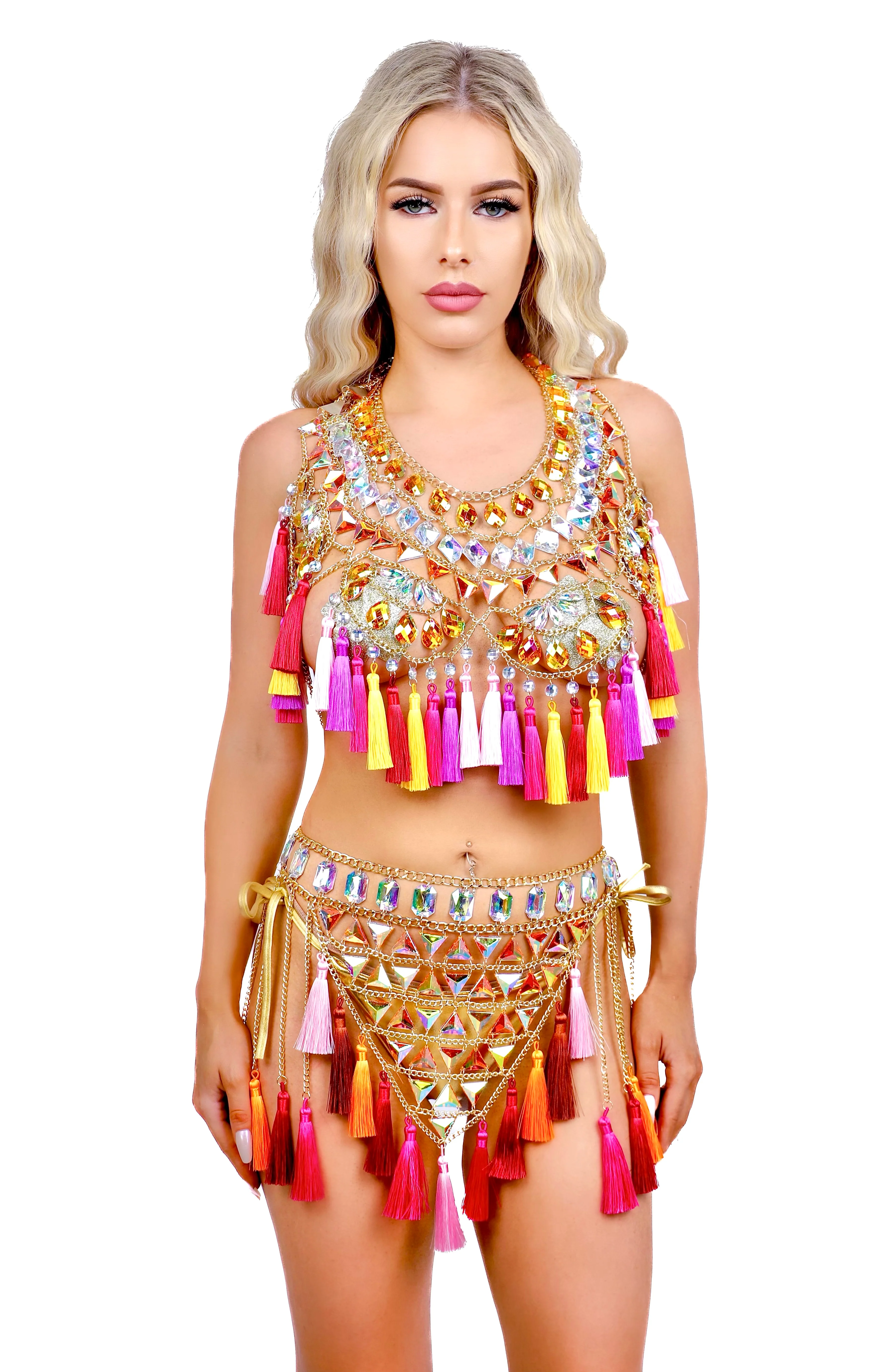 Desert Tassel Aura Bejeweled Set