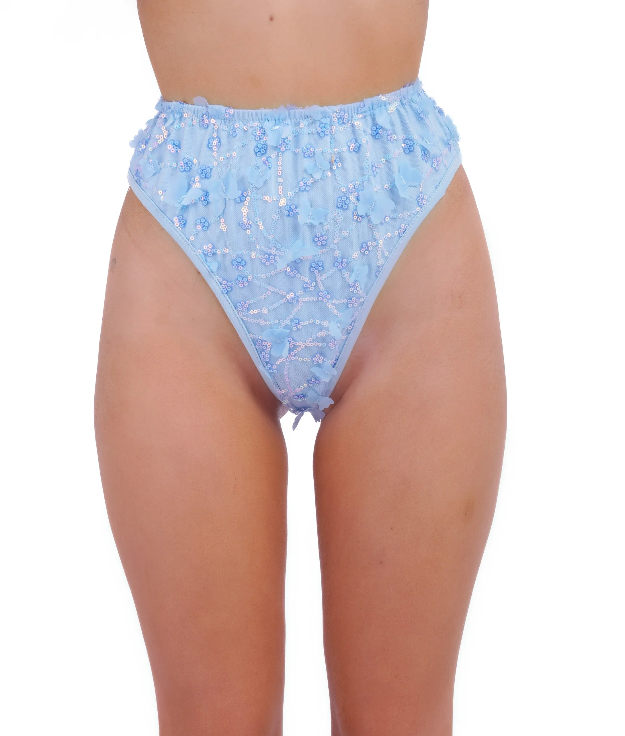 Sky Blue Butterfly Blossom Bottoms