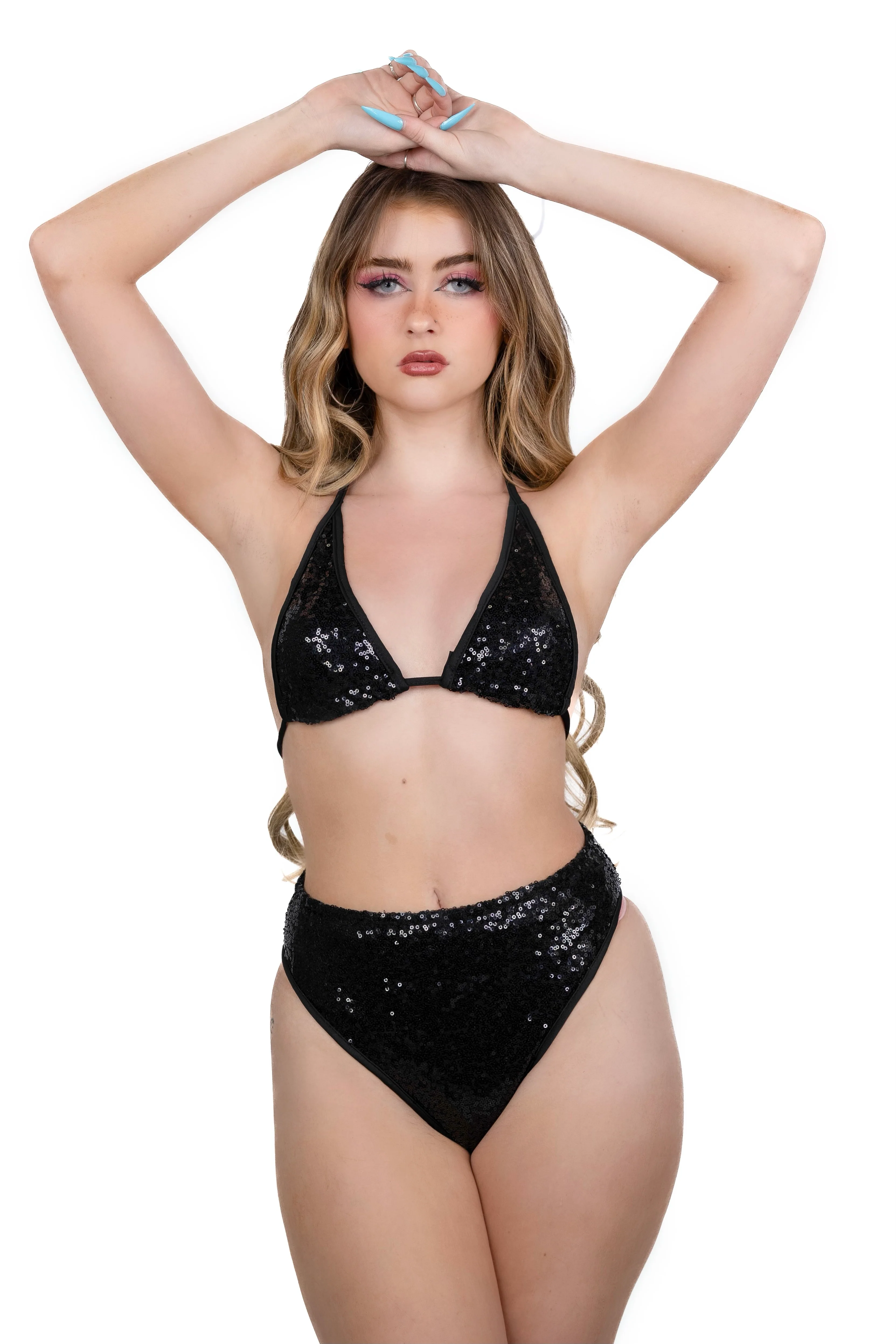 Midnight Goddess Sequin Bottoms - Image 5