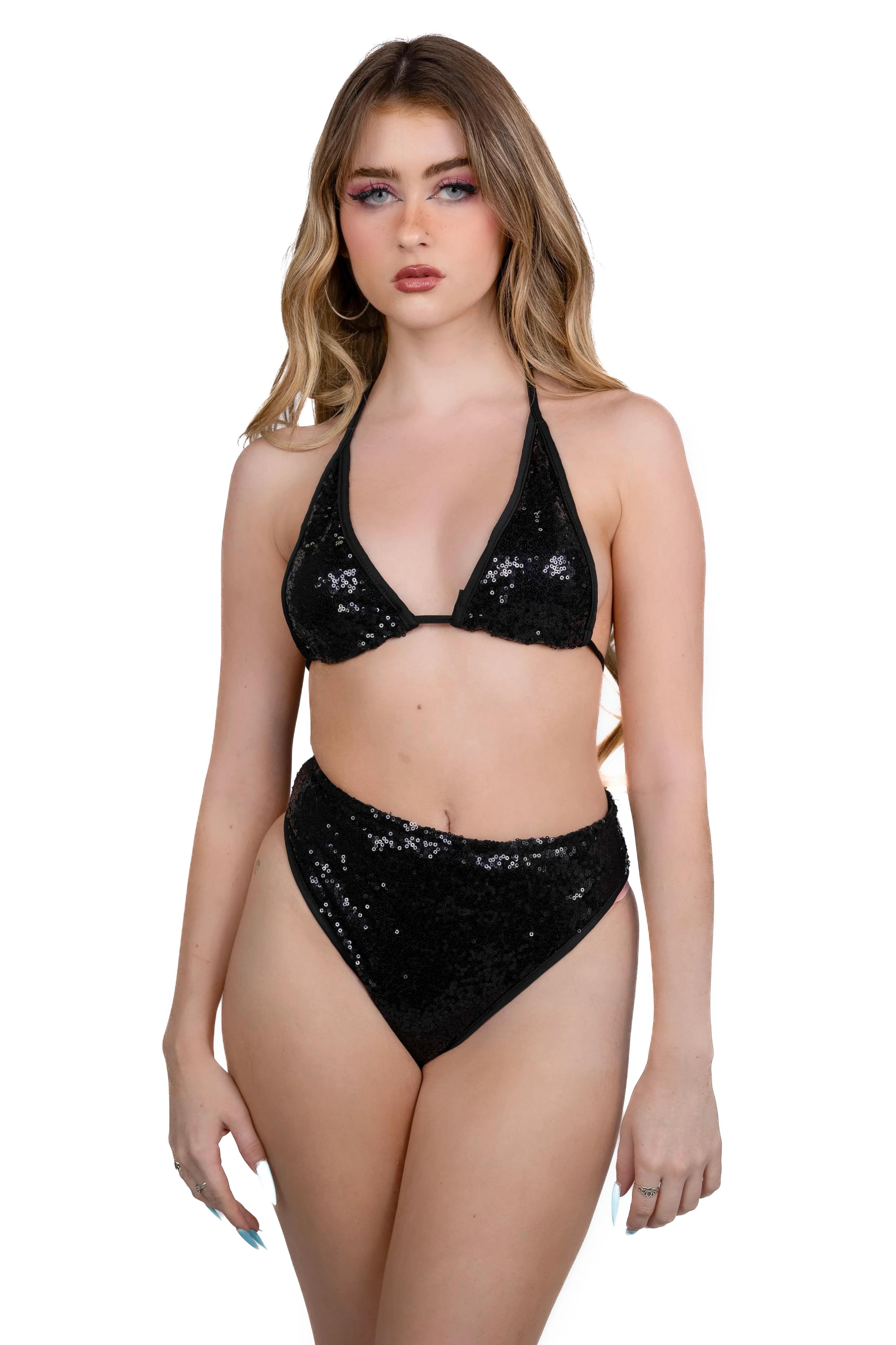 Midnight Goddess Sequin Bottoms - Image 6