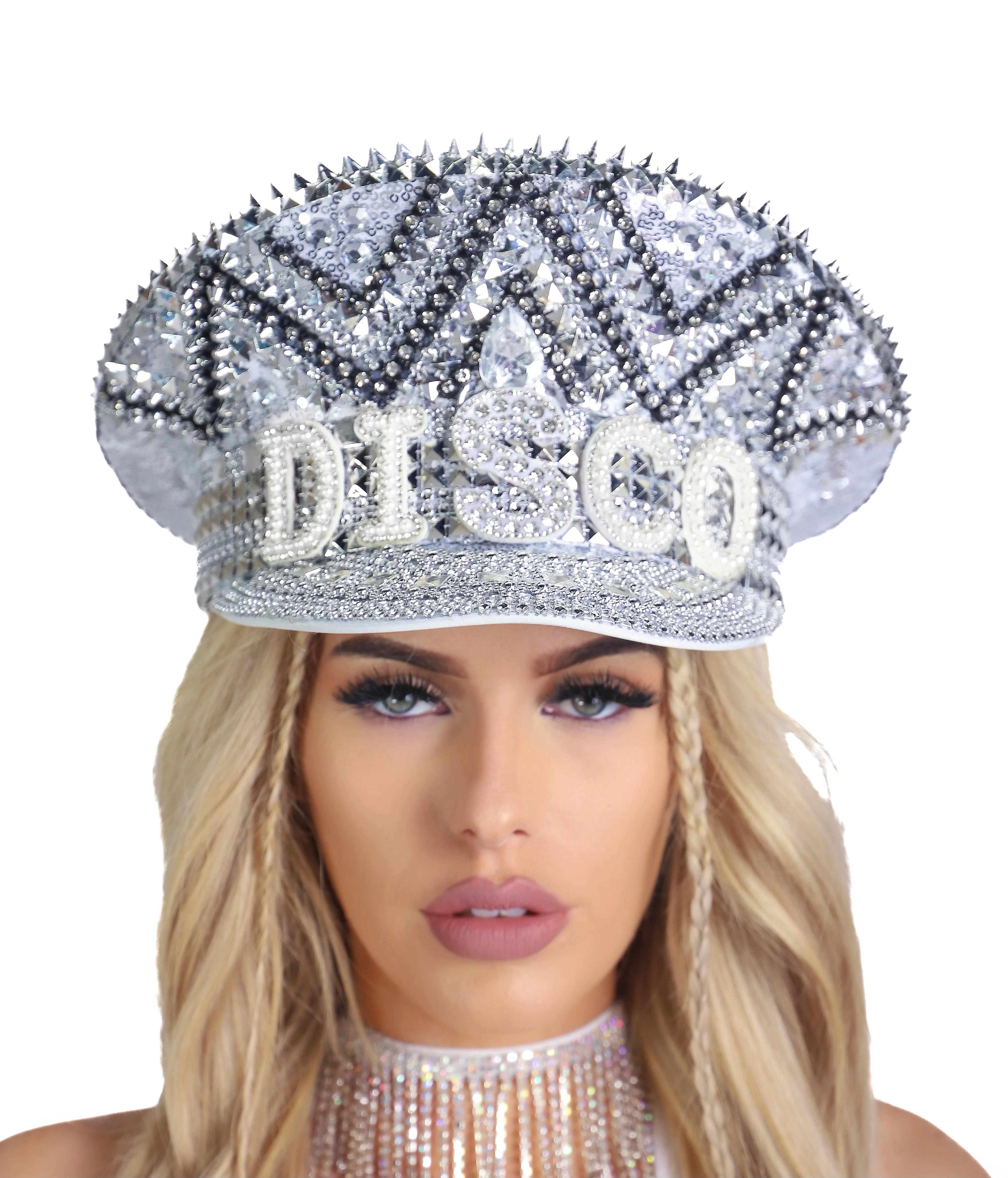 Disco Rhinestone Festival Hat - Image 2