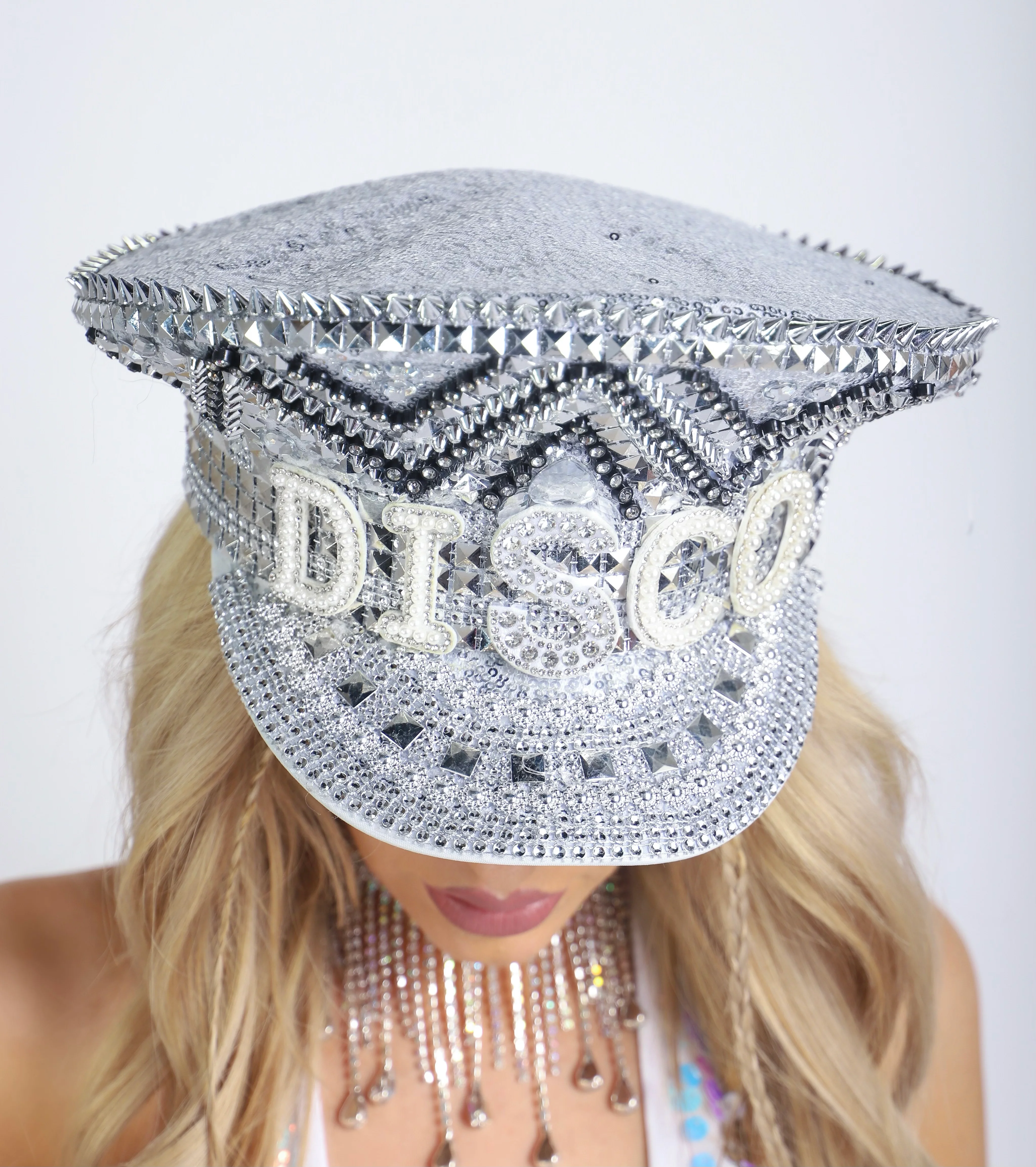 Disco Rhinestone Festival Hat - Image 3