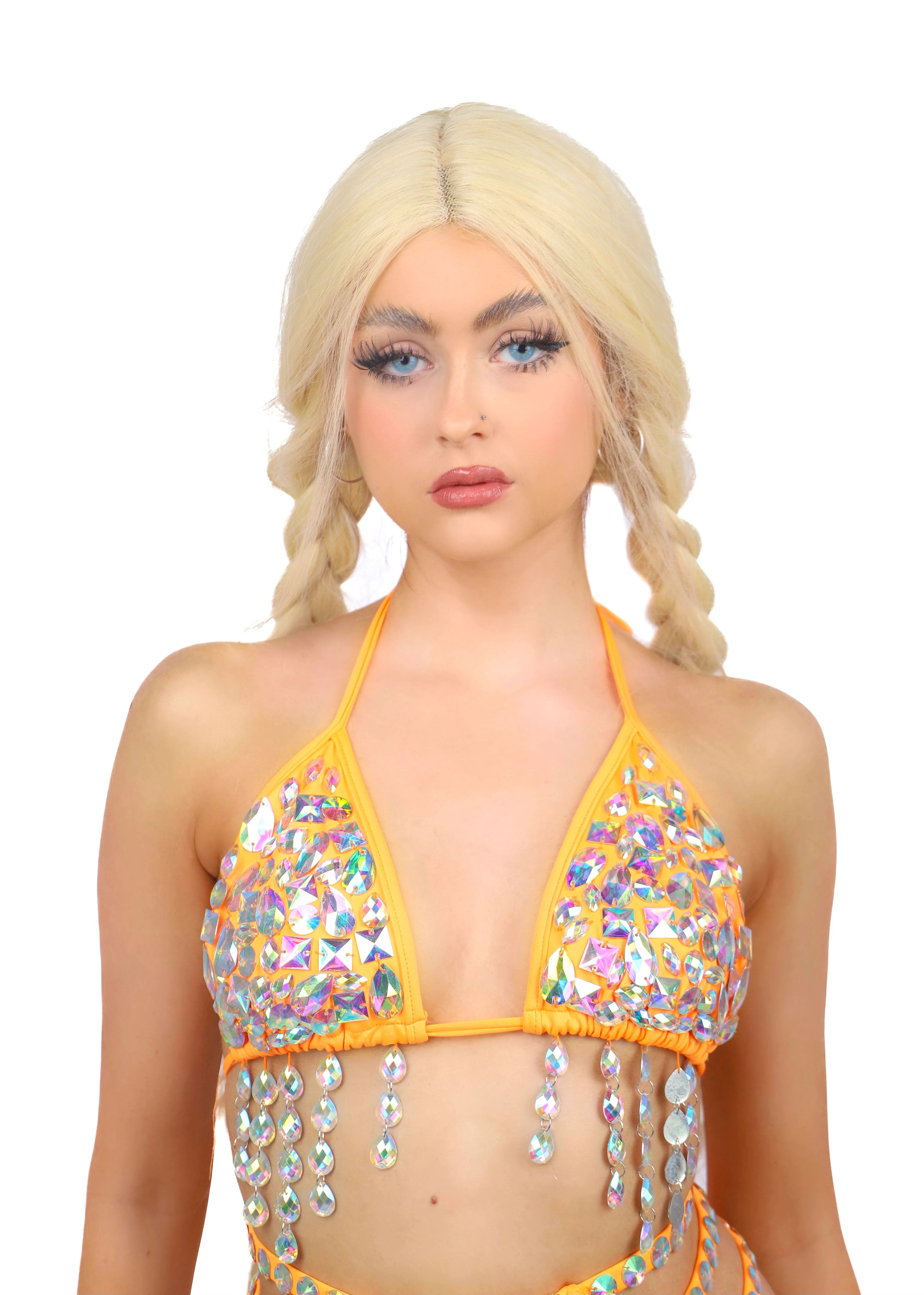 Citrus Aura Rhinestone Top - Image 4