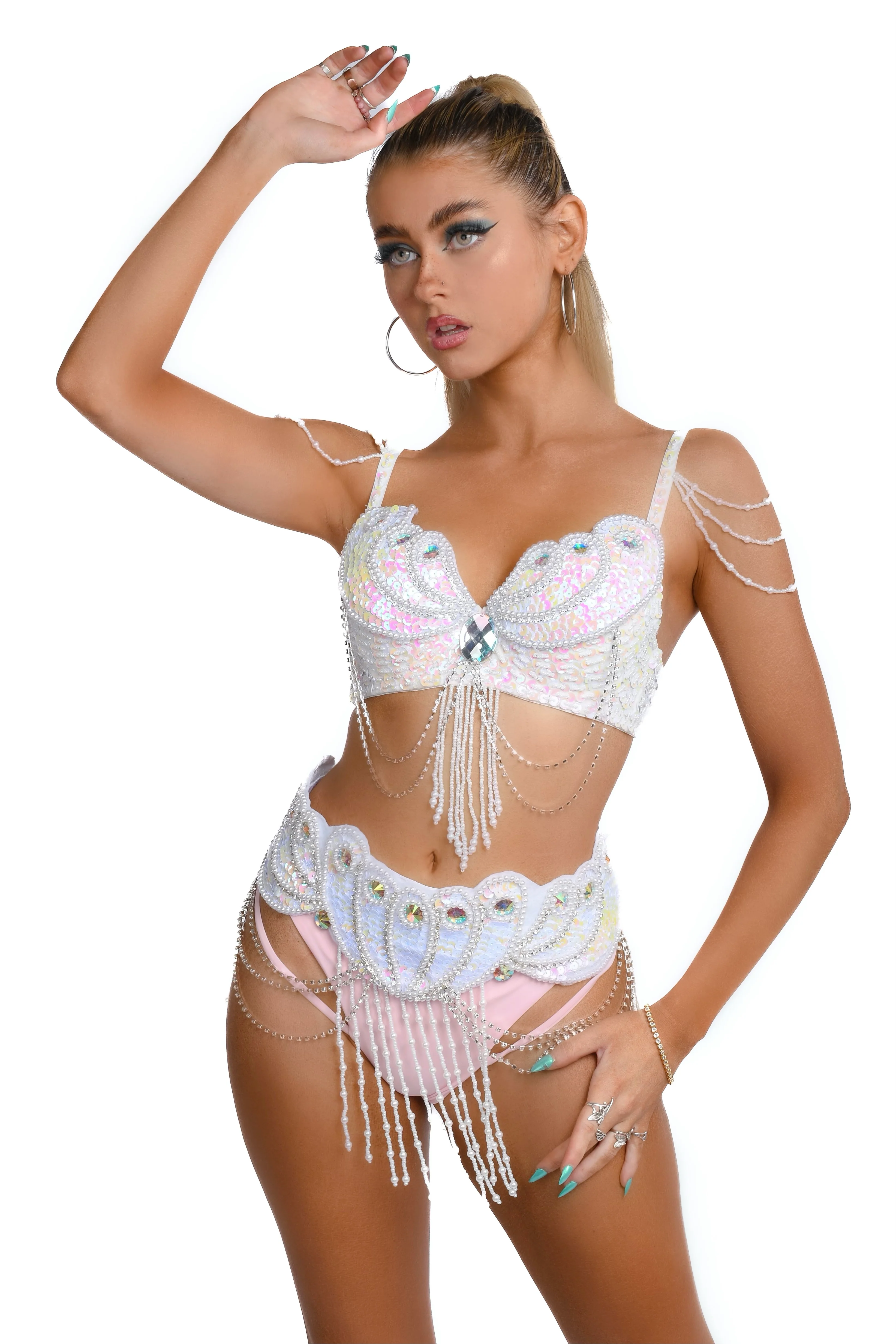 Pearl Mermaid Carnival Bra - Image 3