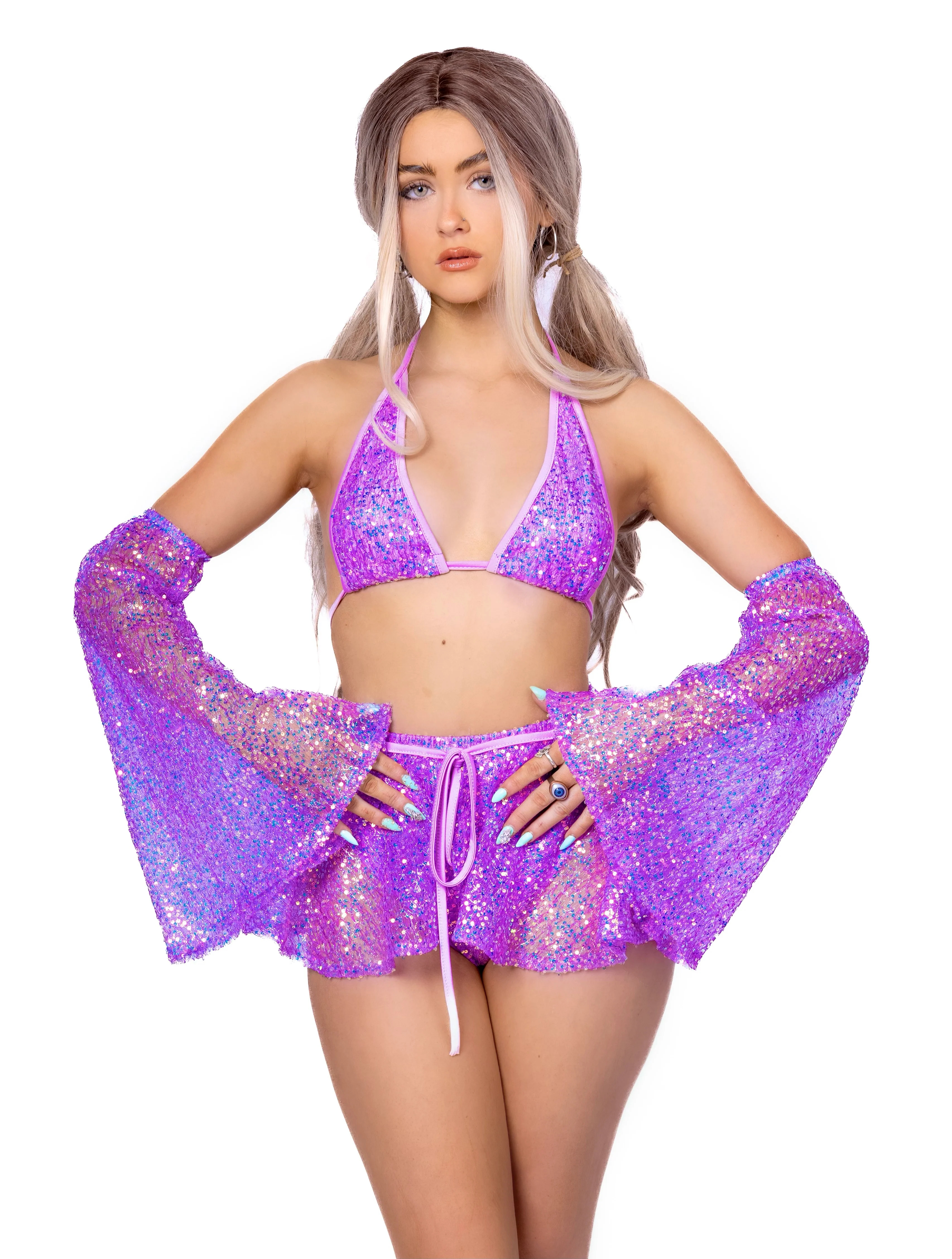 Purple Glitter Fairy Aura Sleeves - Image 2