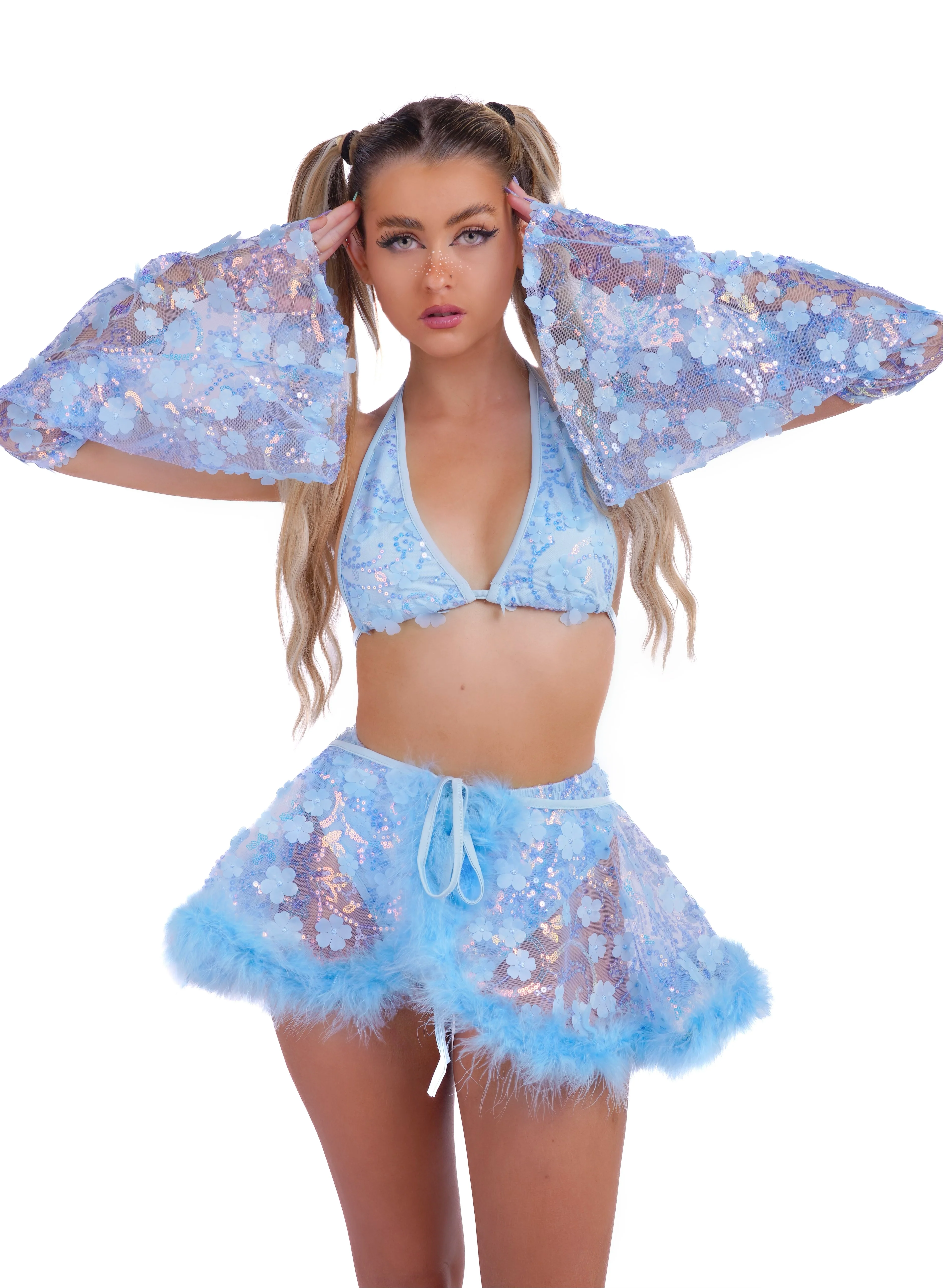 Sky Blue Fairy Blossom Set (4 pcs) - Image 3